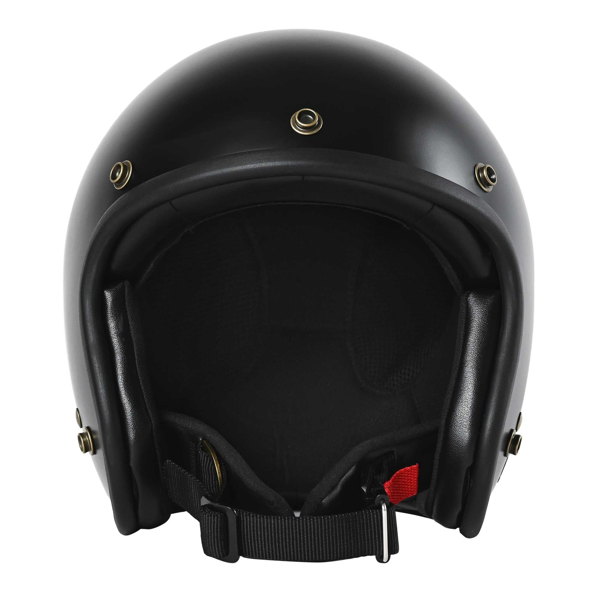 RIDEZ TQ BLACK 3 sizes jet helmet TQ-BK