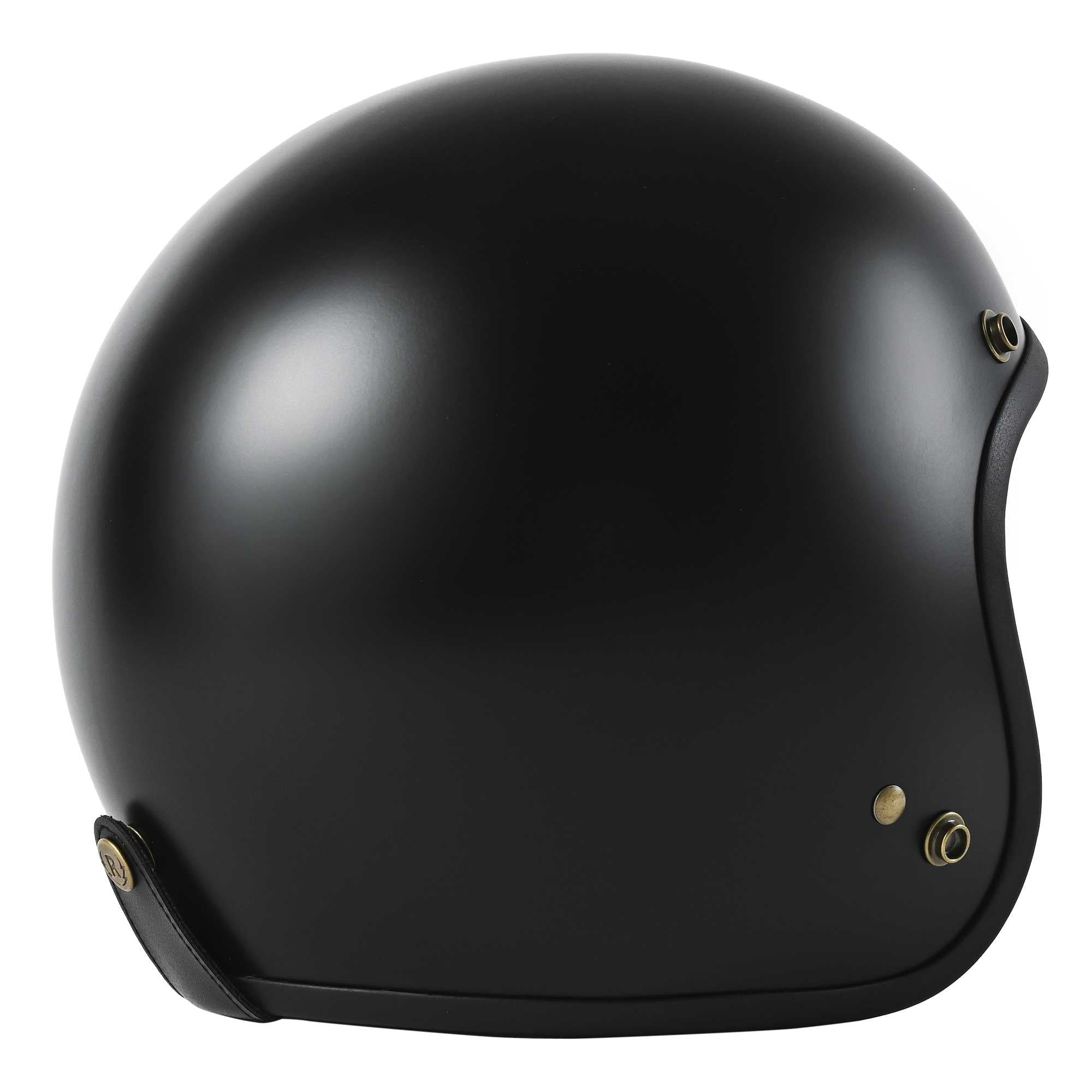 RIDEZ TQ BLACK 3 sizes jet helmet TQ-BK