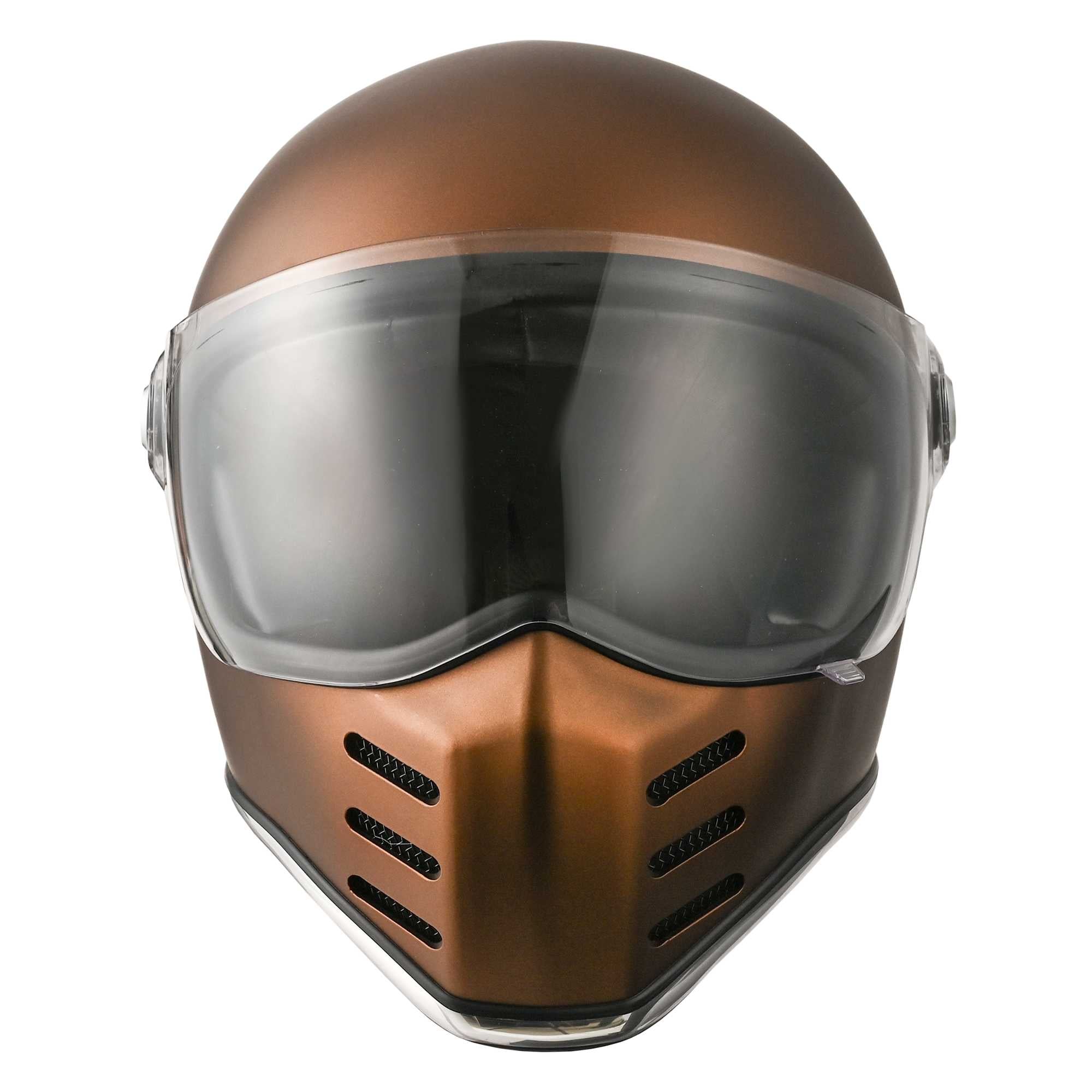 RIDEZ X フルフェイス ヘルメット シールド付き ネオレトロ クラシカル ヘルメット アメリカン ハーレー ネイキッド 旧車 シールド付き fullface helmet