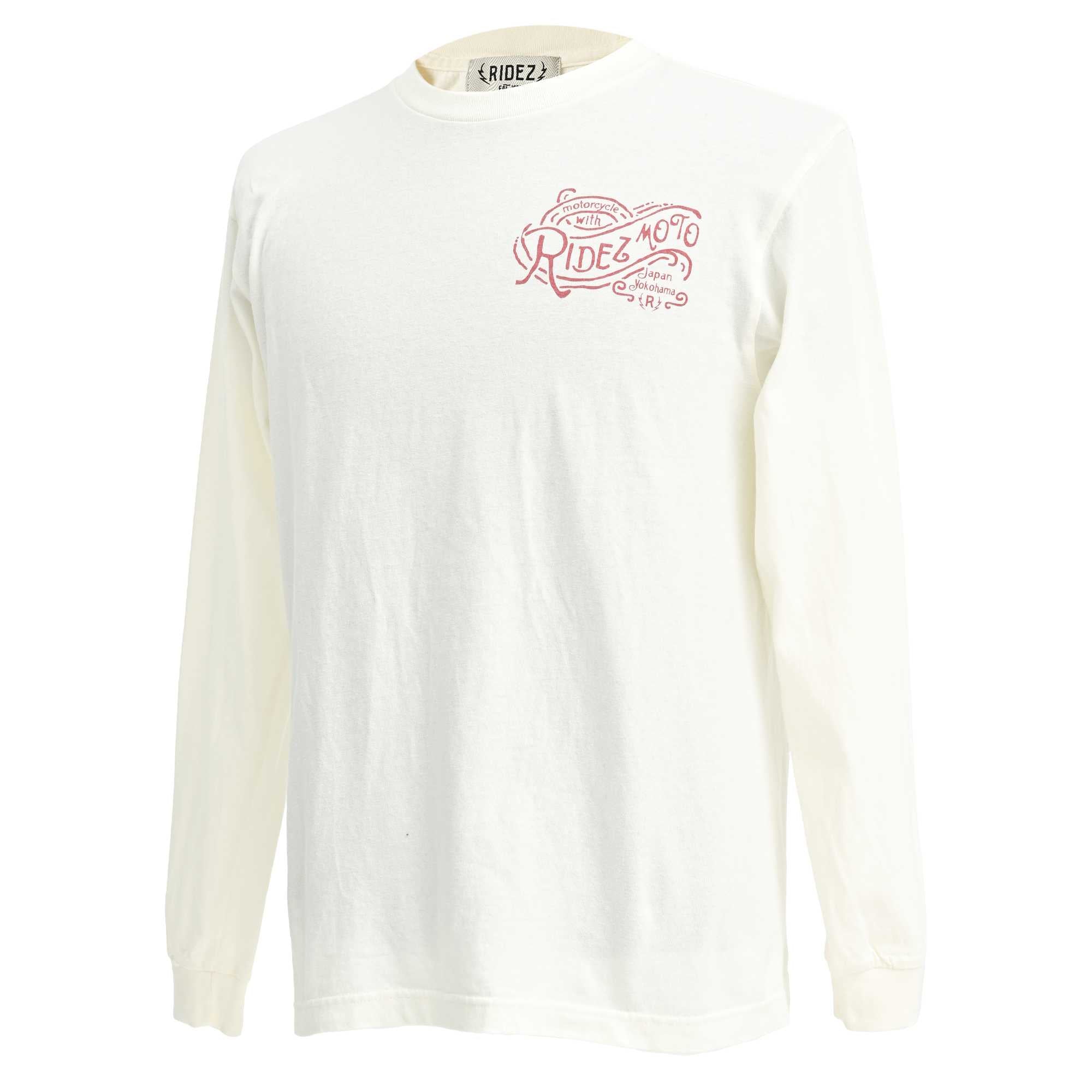 RIDEZ DON'T BE SQUID L/S TEE ライズ オリジナル バイク ロングスリーブTシャツ RD8010