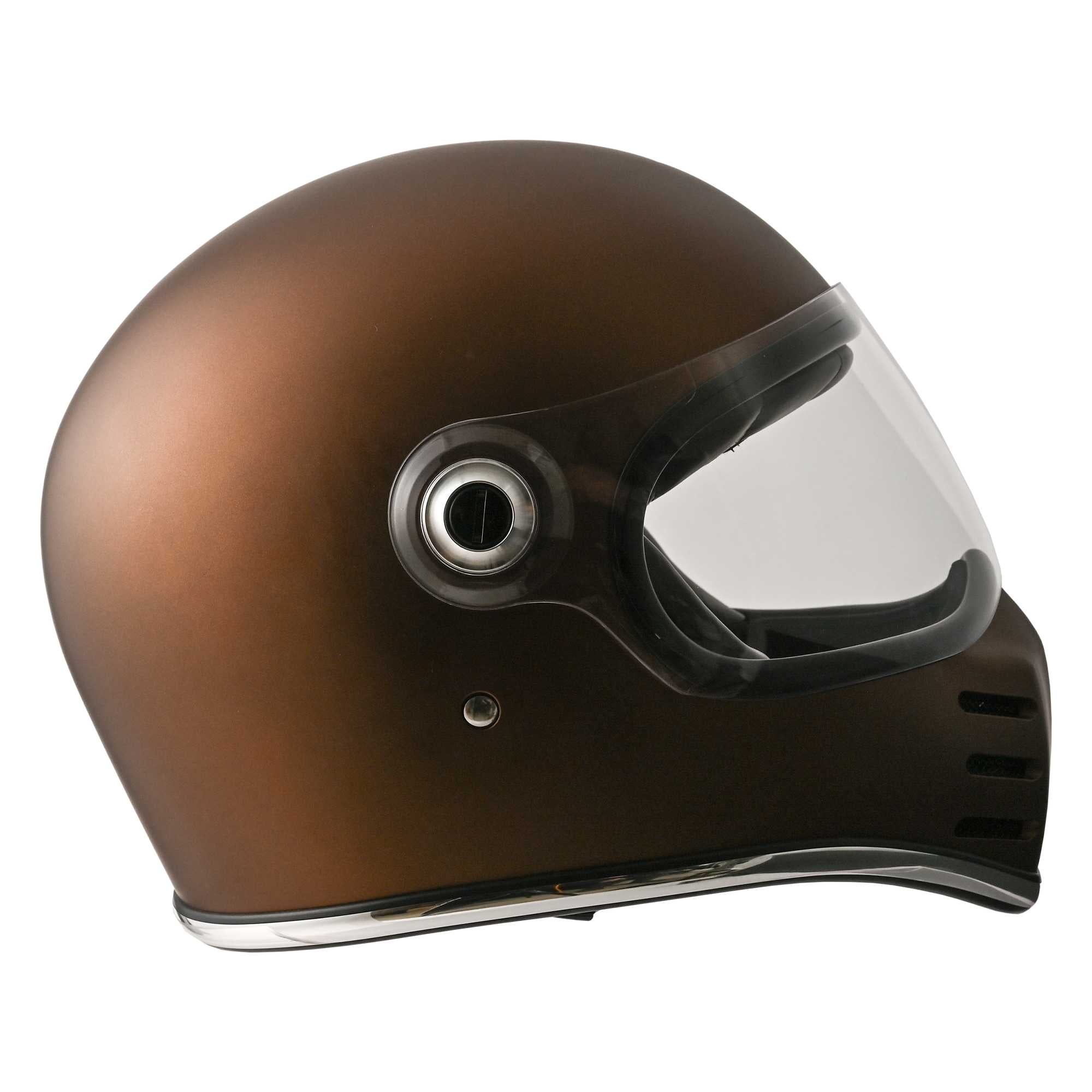 RIDEZ X フルフェイス ヘルメット シールド付き ネオレトロ クラシカル ヘルメット アメリカン ハーレー ネイキッド 旧車 シールド付き fullface helmet