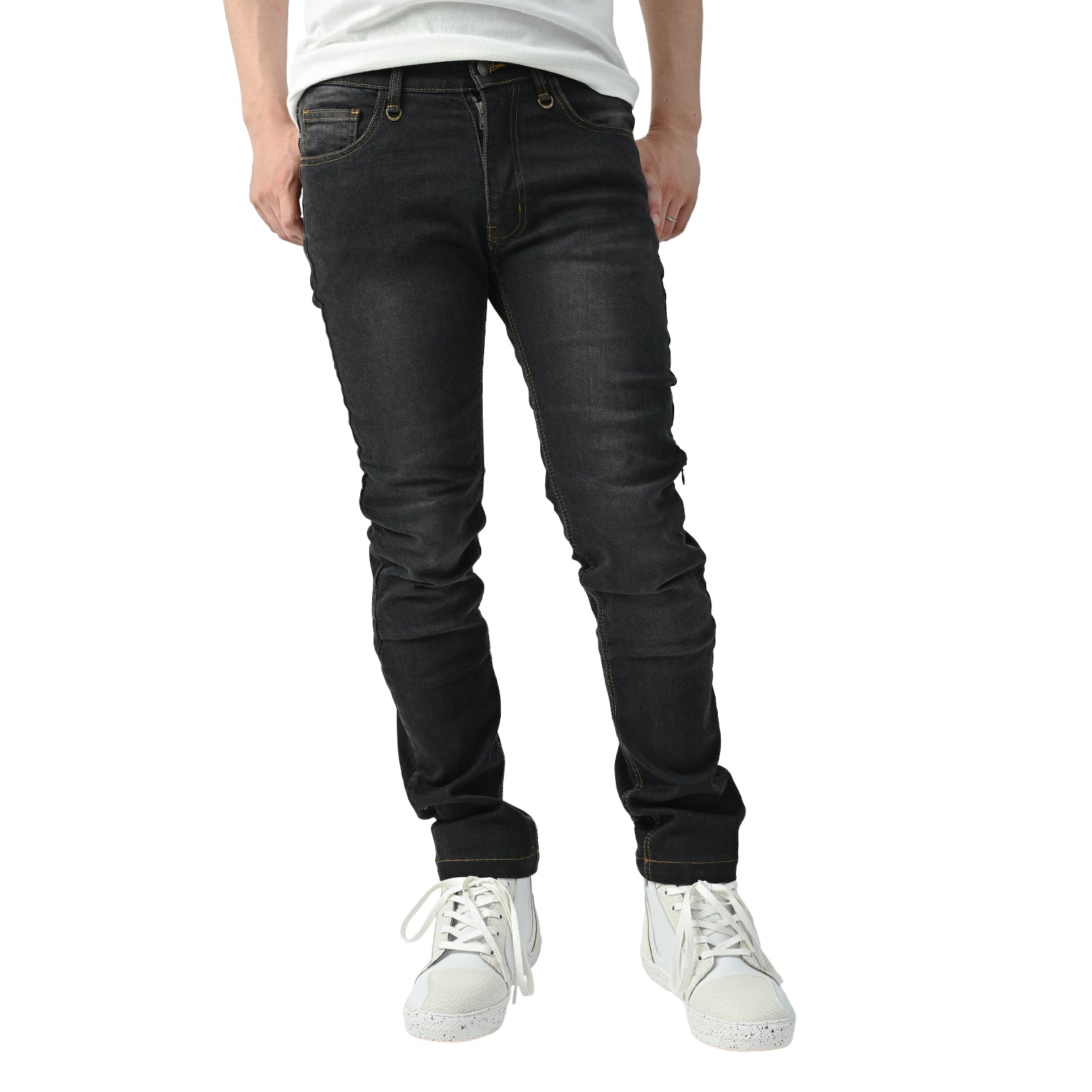 RIDEZ SINGLE LAYER JEANS riding pants BLACK RDB1025