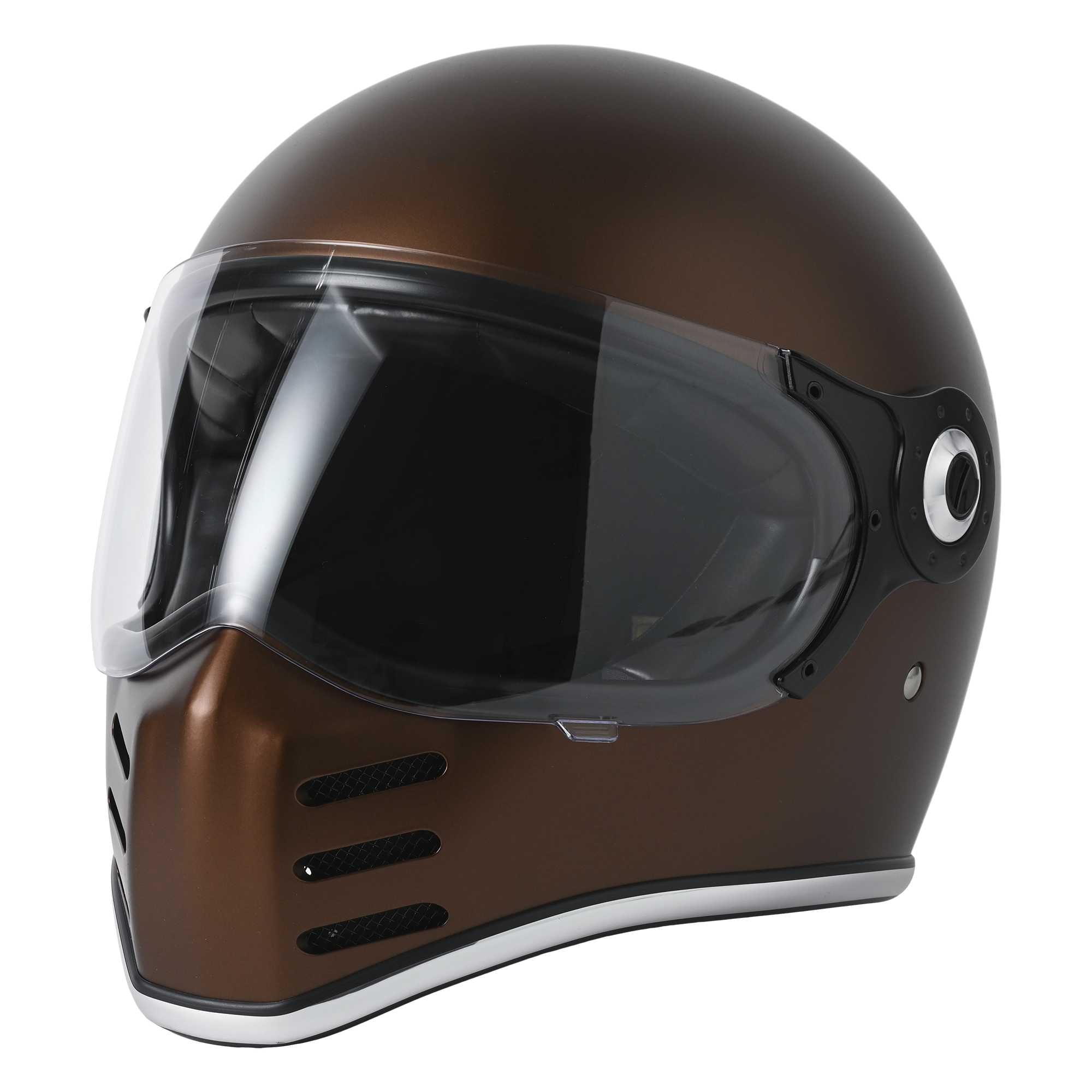 RIDEZ X HELMET Limited Quantity Model MATT BROWN Full Face Motorcycle Helmet