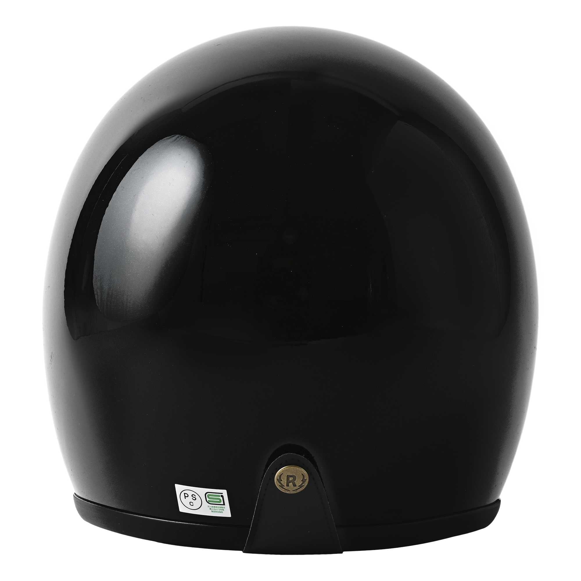 RIDEZ LX METALLIC BLACK バイク用オープンフェイスヘルメット