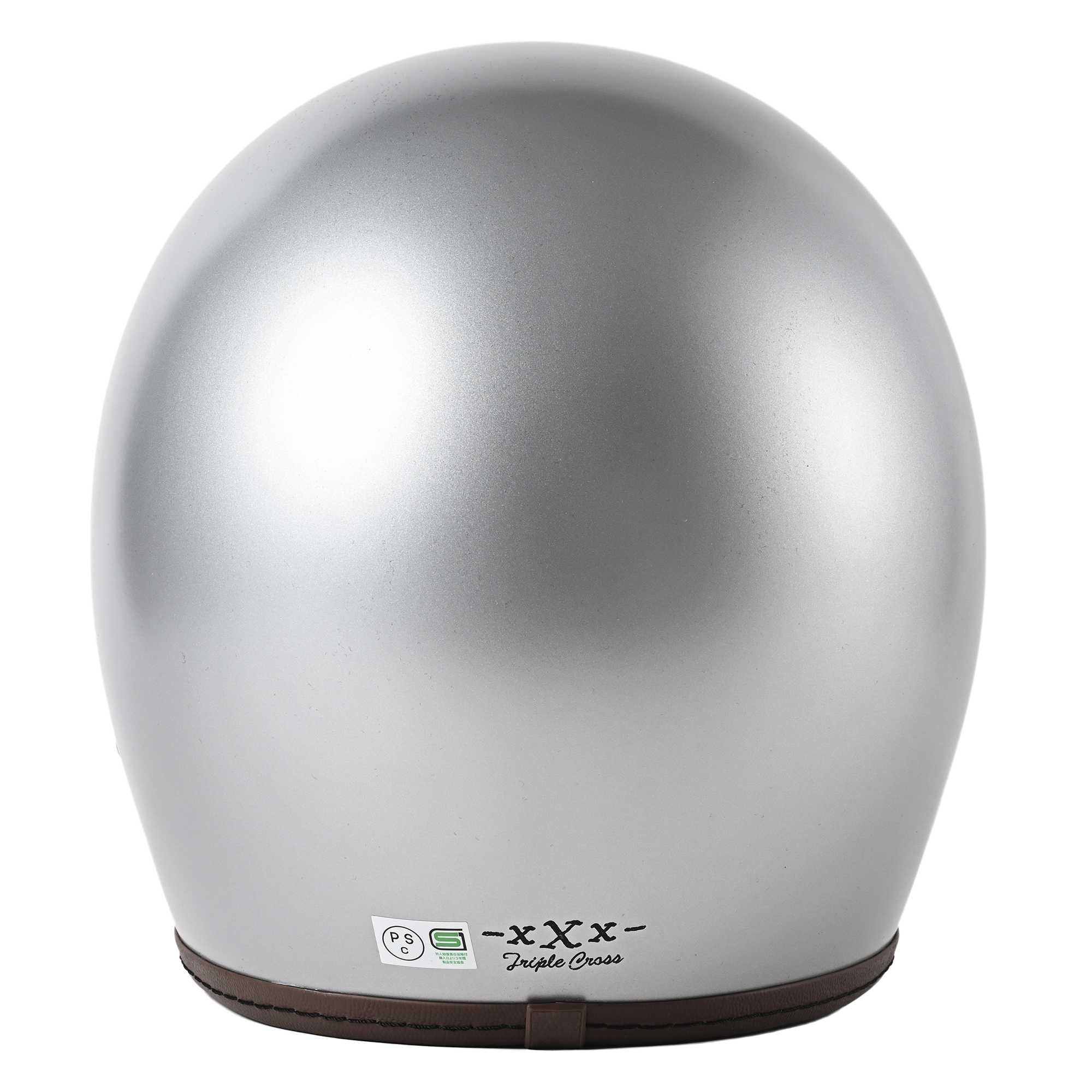 RIDEZ TRIPLE CROSS Motorcycle Full Face Helmet SILVER