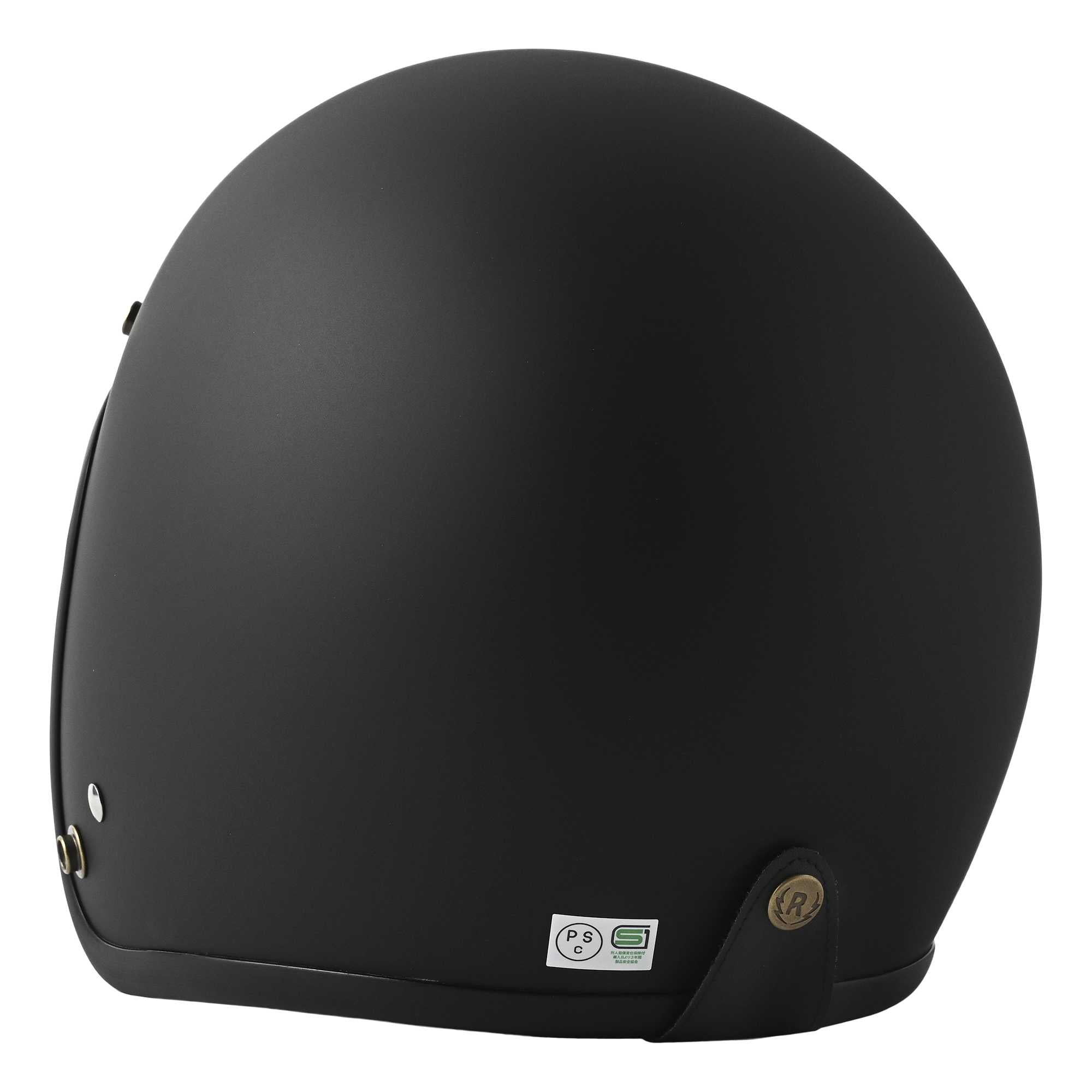 RIDEZ LX MATT BLACK バイク用オープンフェイスジェットヘルメット