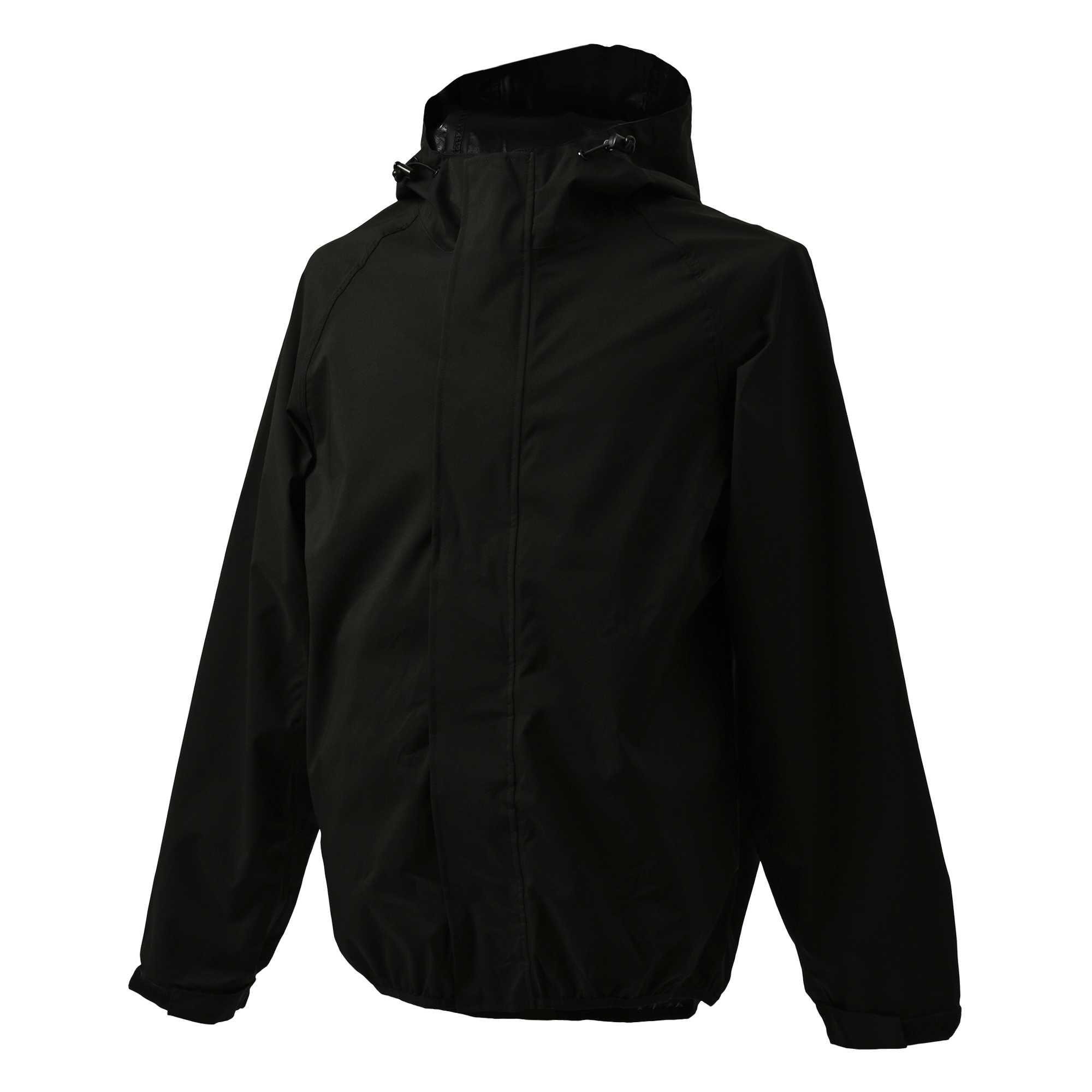 RIDEZ バイク用レインウェア MOTTO MICRO RAIN JACKET BLACK MCR06(S~4L/男女兼用)