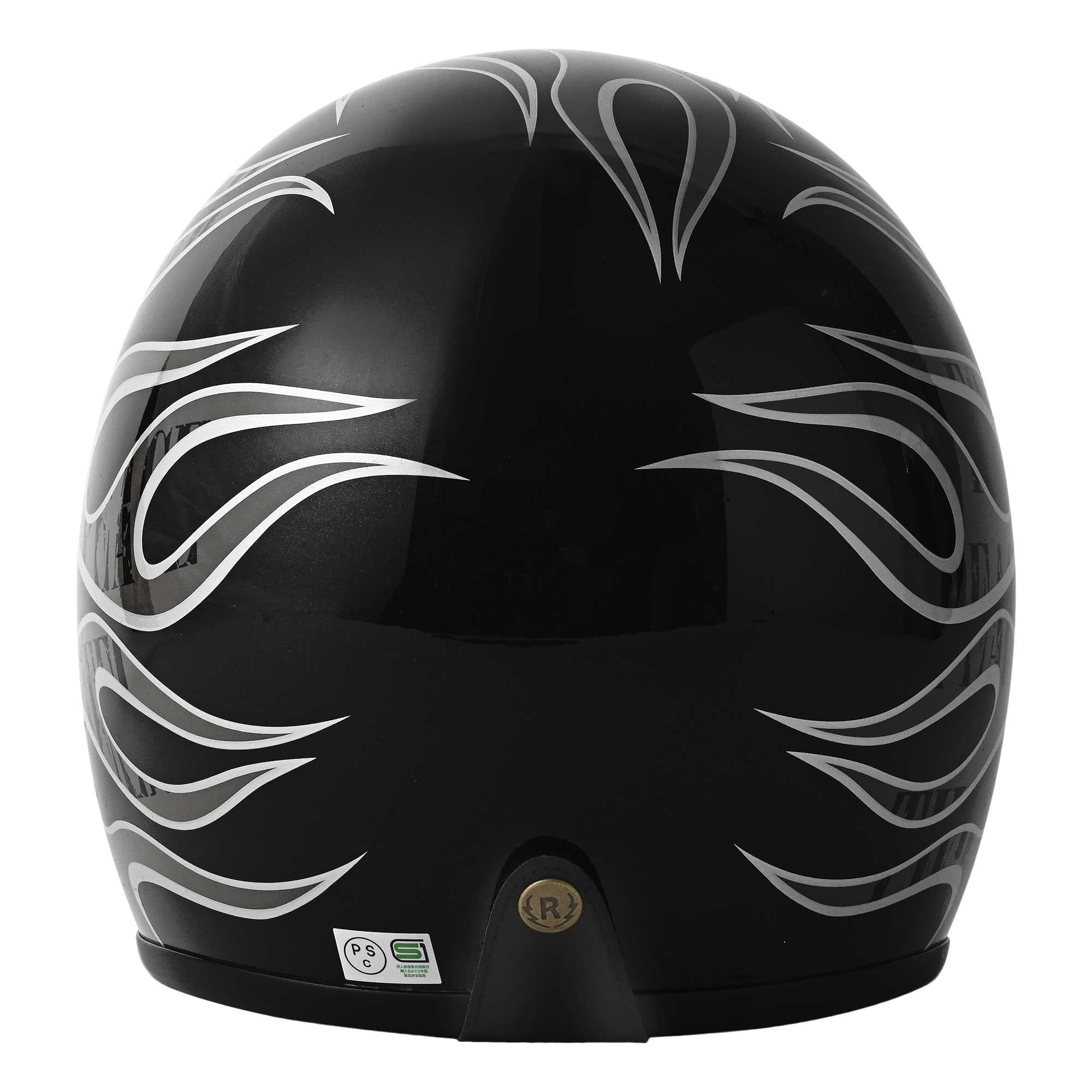 RIDEZ LX FLAMEZ バイク用オープンフェイスジェットヘルメット