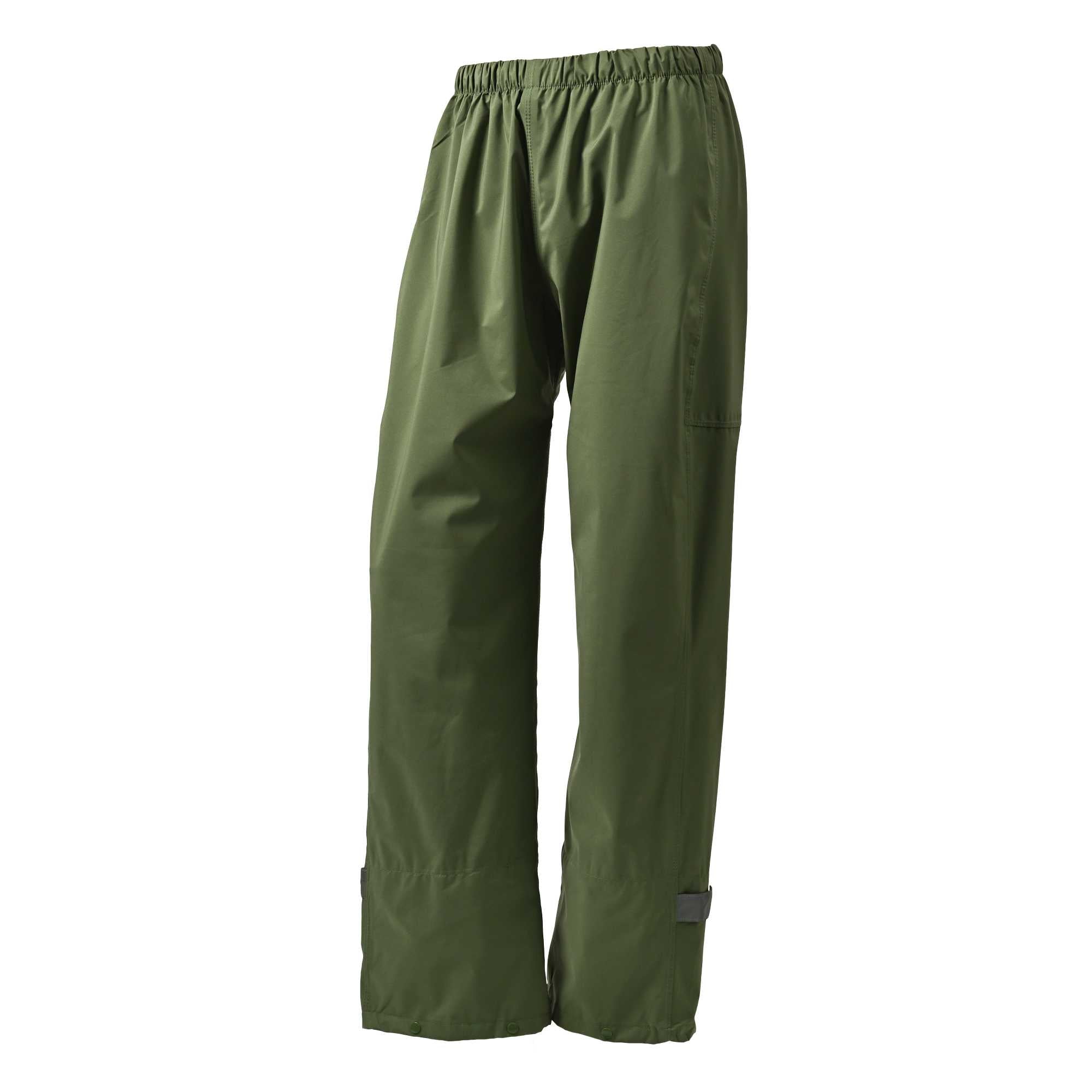 RIDEZ バイク用レインパンツ MOTTO MICRO RAIN PANTS MOSS GREEN MCR07(S~4L/男女兼用)