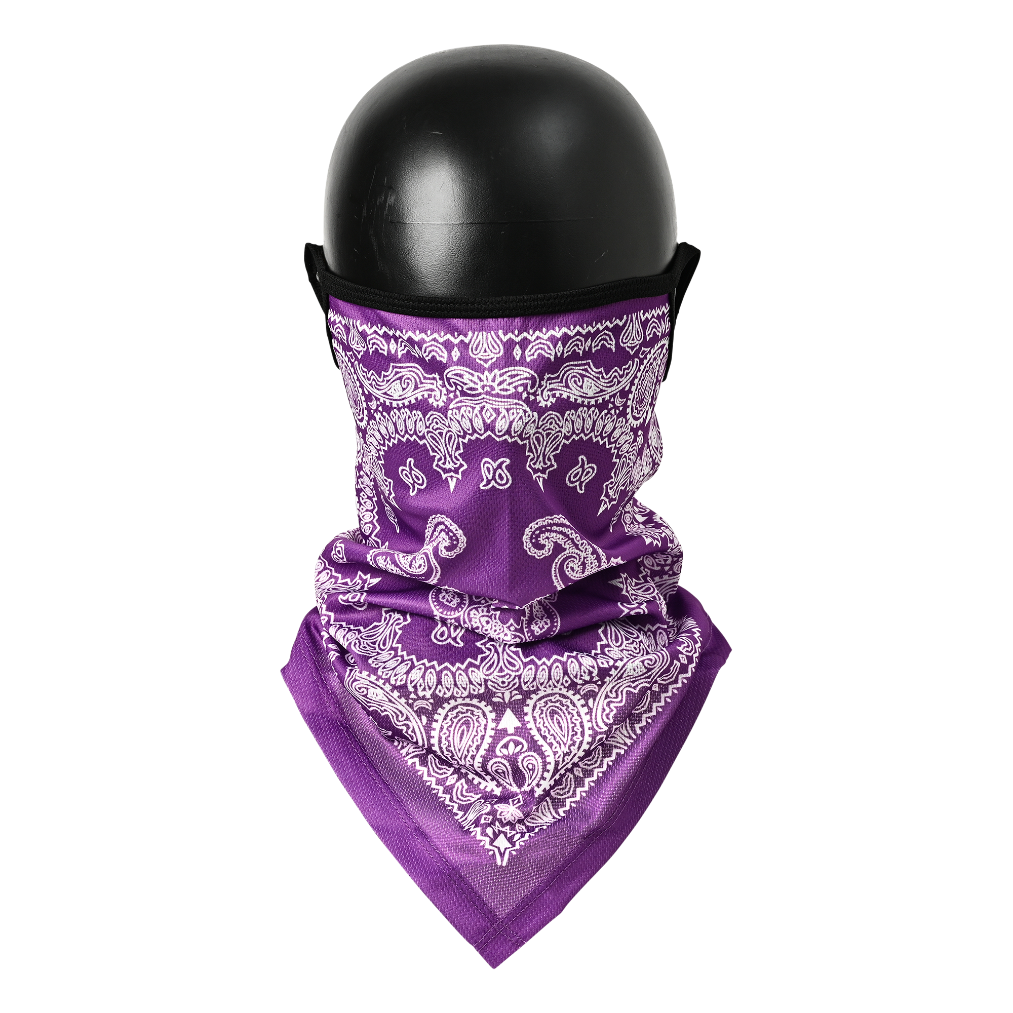 RIDEZ Bandana EarsLoops TBE1257 PURPLE PAISELY