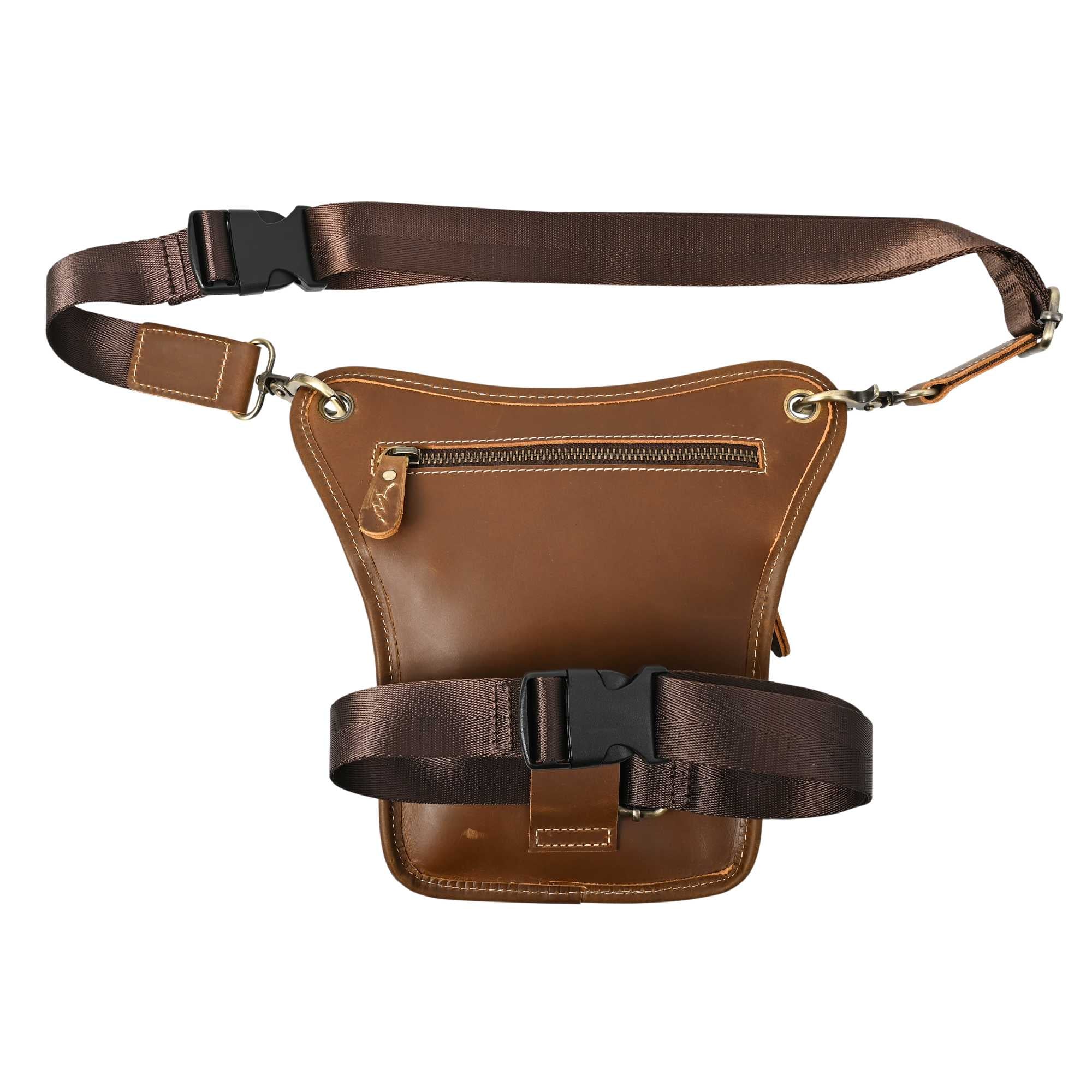 RIDEZ LEATHER LEG BAG バイク用 レッグバッグ RBP04