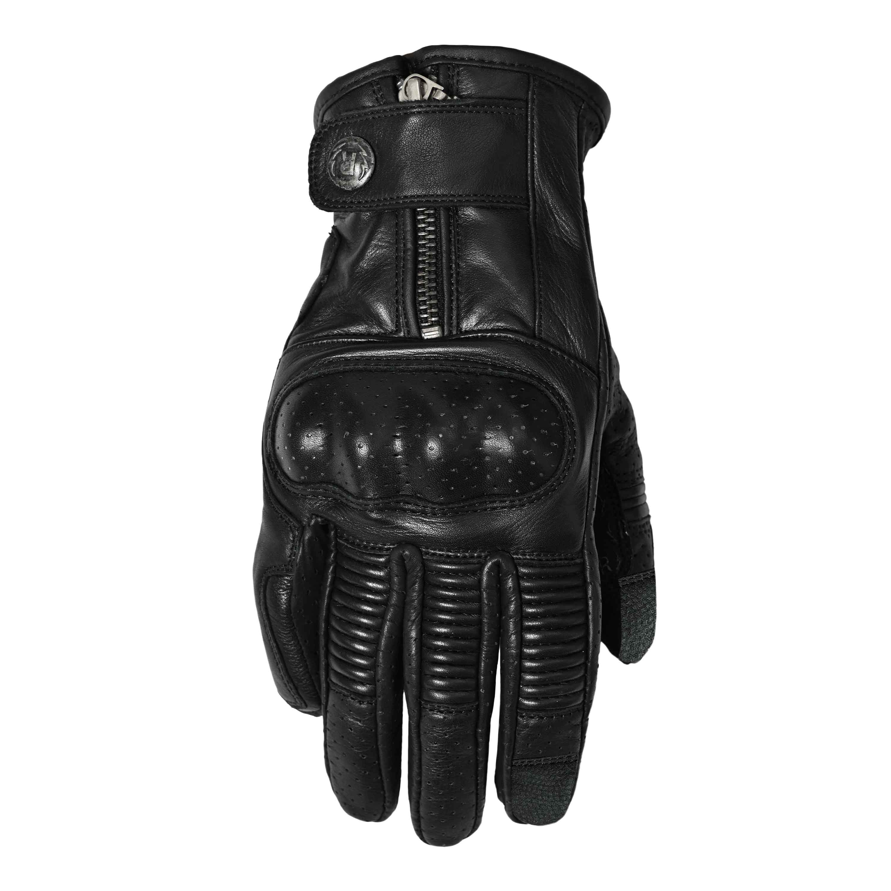 RIDEZ MOTO GLOVES DEFOE バイク用 レザーグローブ BLACK RLG2201