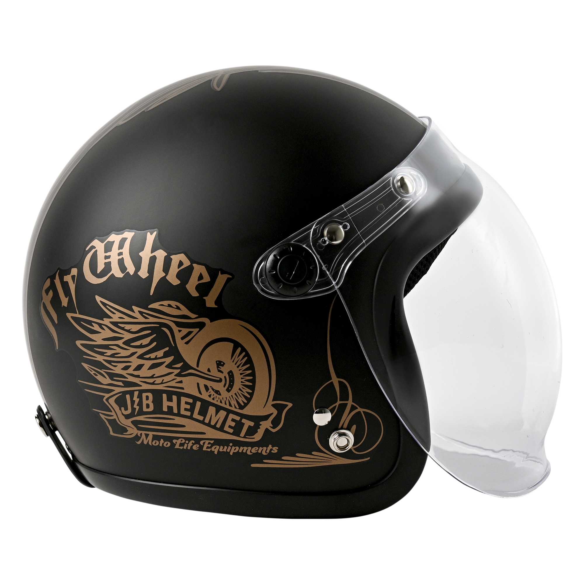 RIDEZ JB バイク用ジェットヘルメット FLYWHEEL