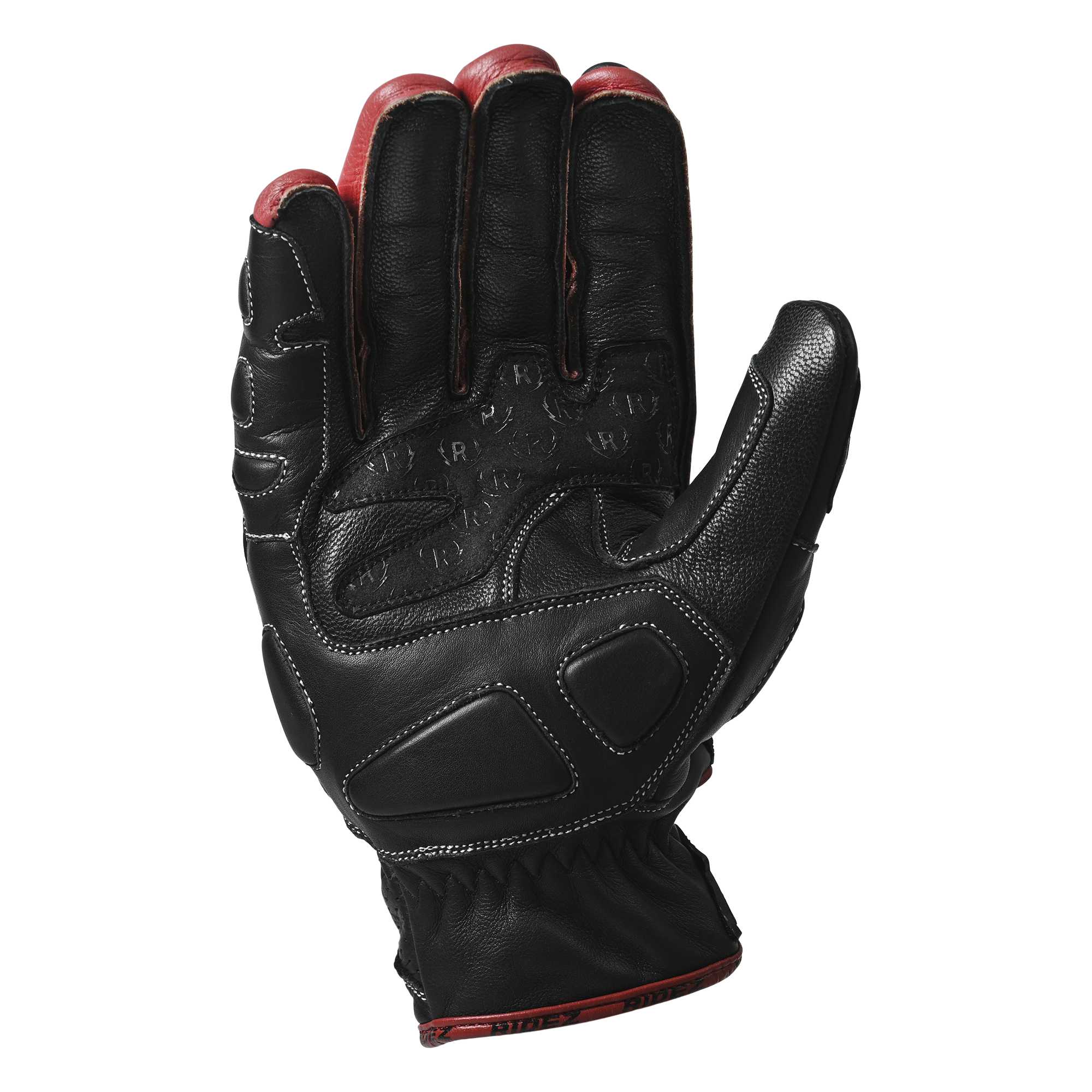 RIDEZ バイク グローブ OCTANE STEEL GLOVE RED RLG11