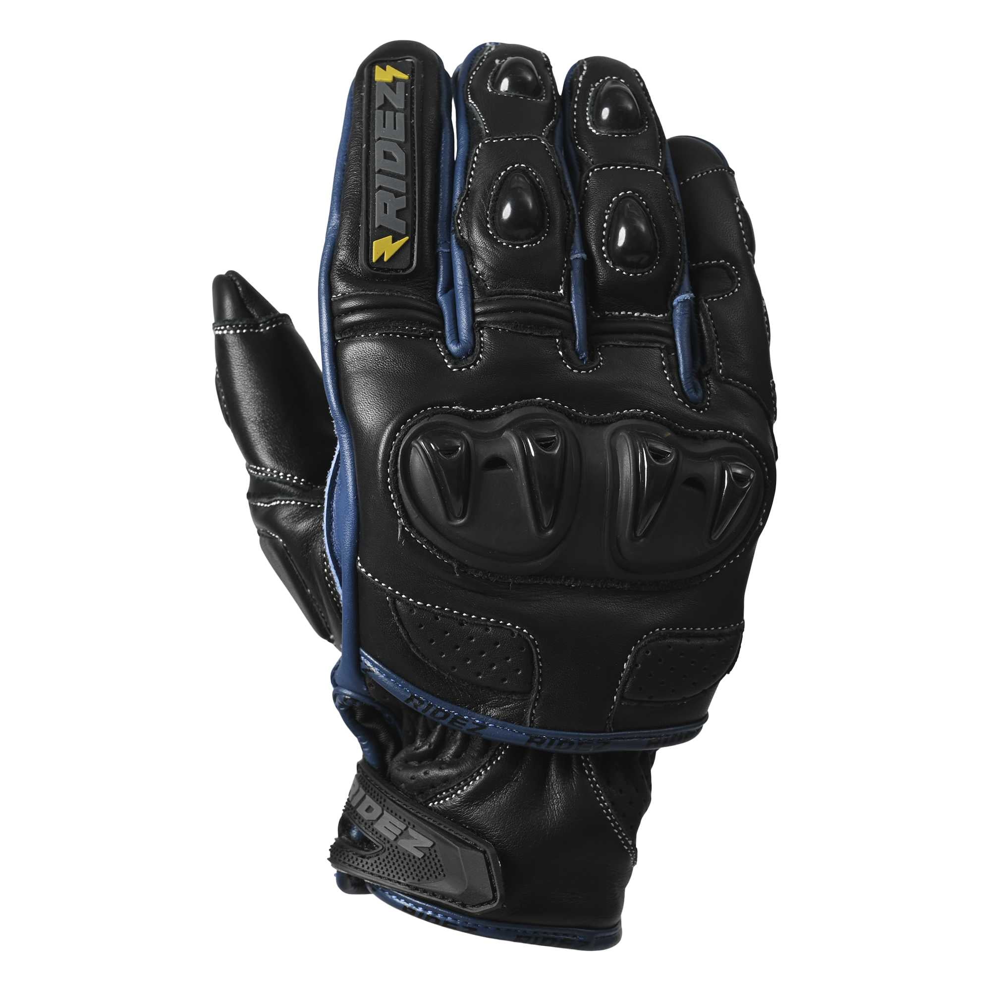 RIDEZ 自行车手套 OCTANE 钢手套 蓝色 RLG11