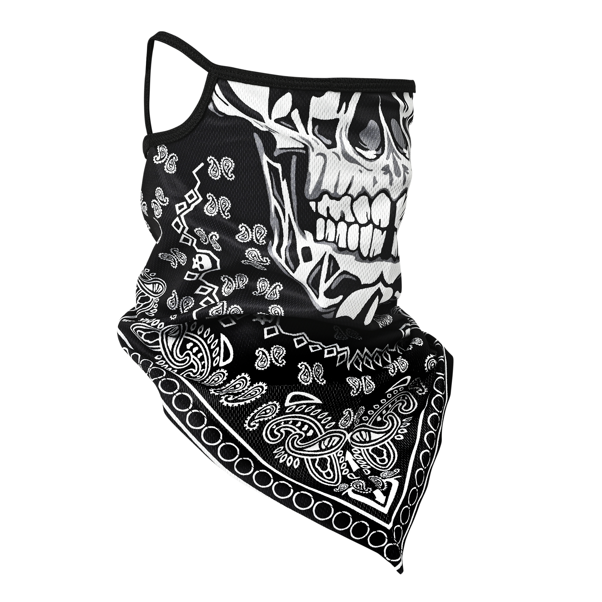 RIDEZ Bandana EarsLoops TBE1113 SKULL&PAISELY