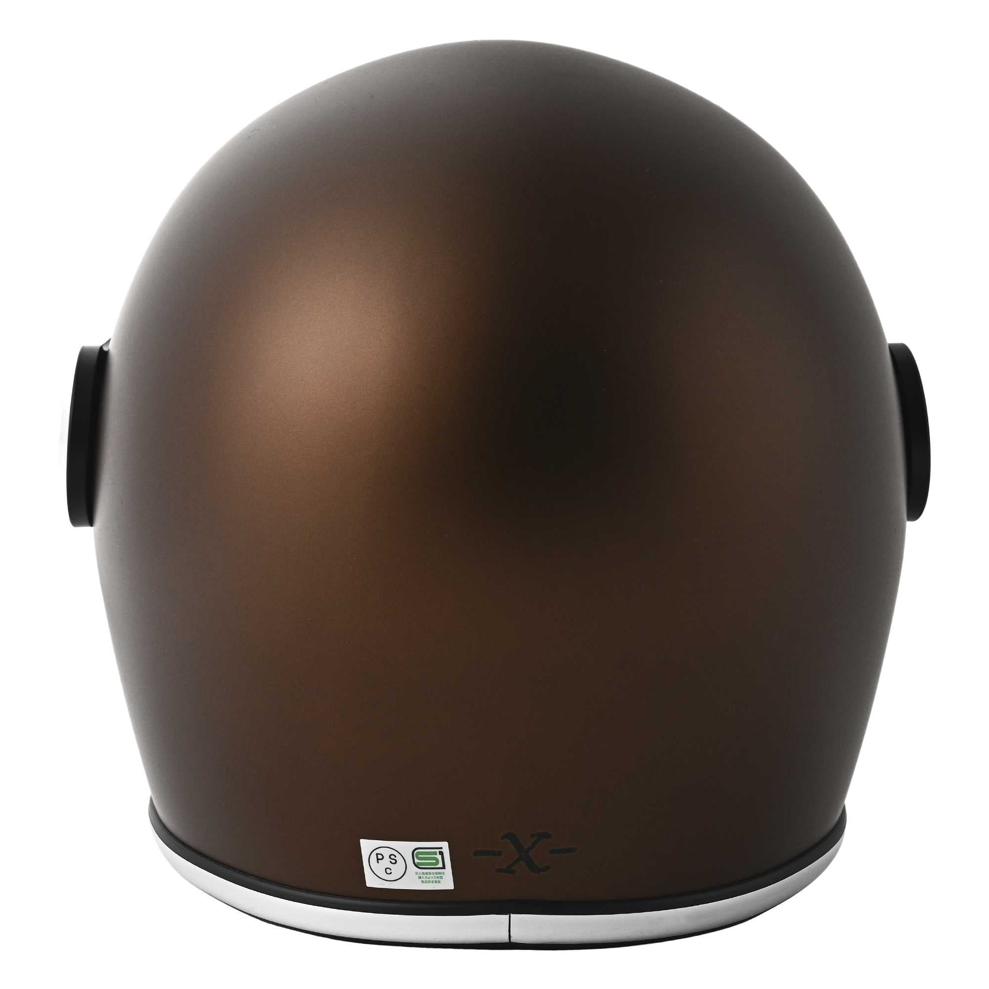 RIDEZ X HELMET Limited Quantity Model MATT BROWN Full Face Motorcycle Helmet