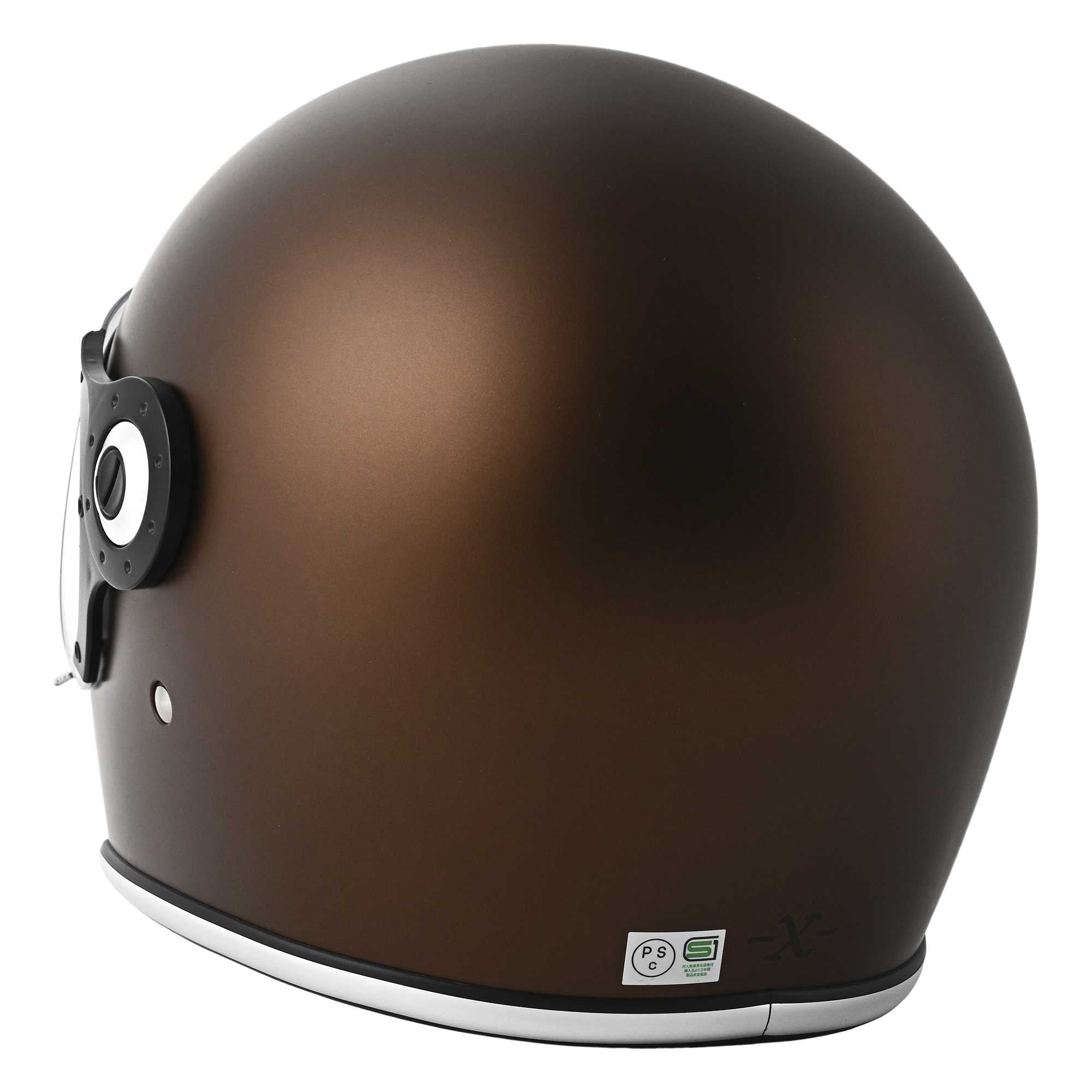 RIDEZ X HELMET Limited Quantity Model MATT BROWN Full Face Motorcycle Helmet
