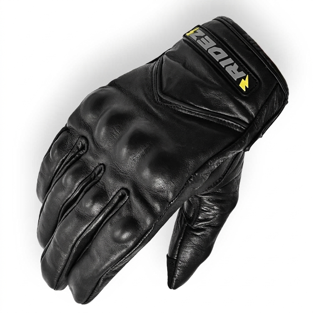 RIDEZ AXION GLOVES BLACK RLG261 本革 バイク用グローブ | RIDEZ