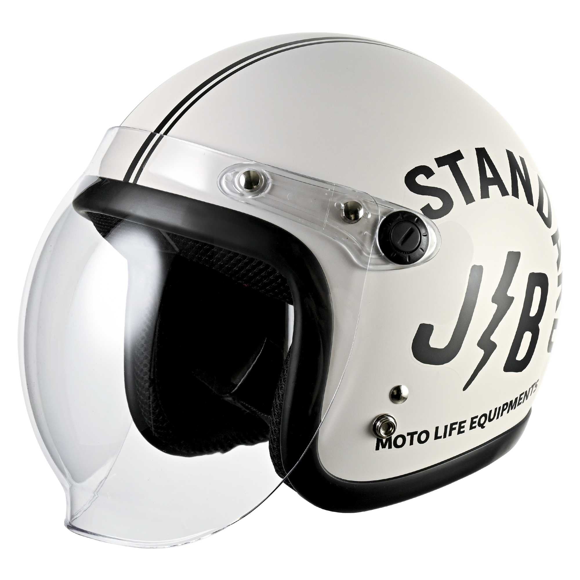 RIDEZ JB Motorcycle Jet Helmet STANDARD