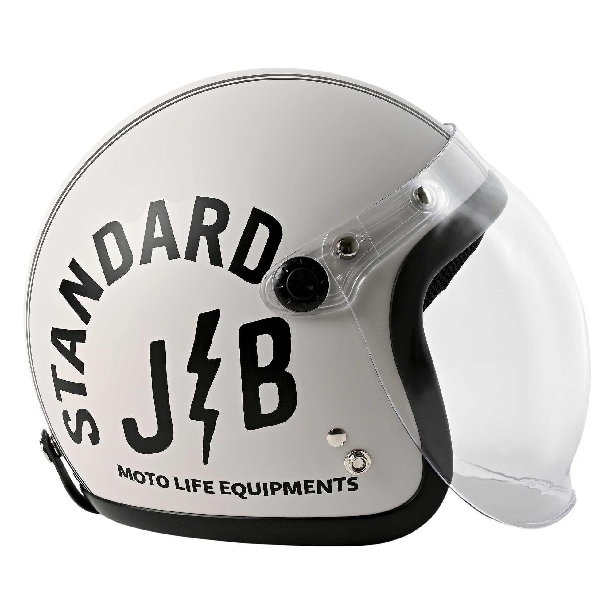 RIDEZ JB Motorcycle Jet Helmet STANDARD