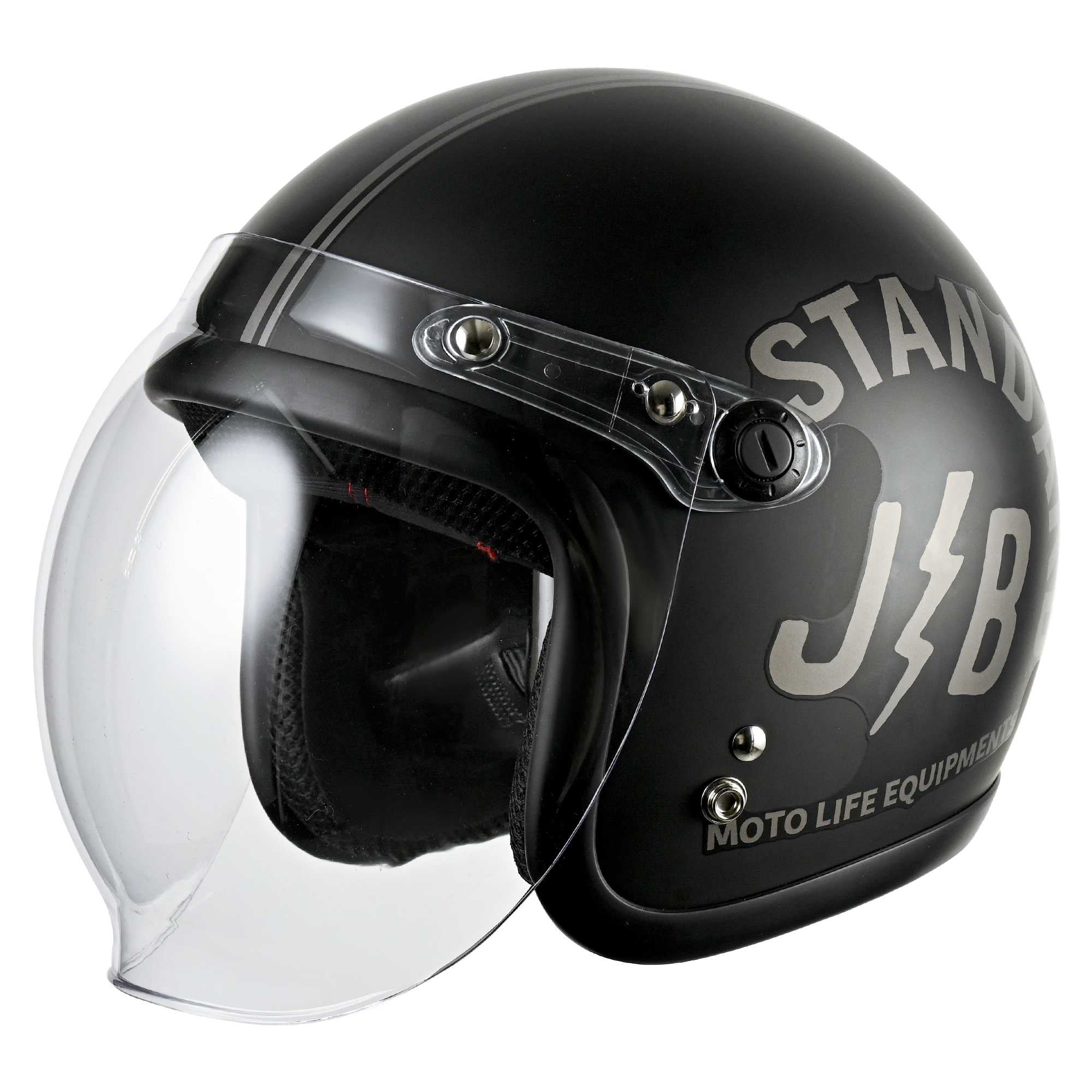 RIDEZ JB Motorcycle Jet Helmet STANDARD