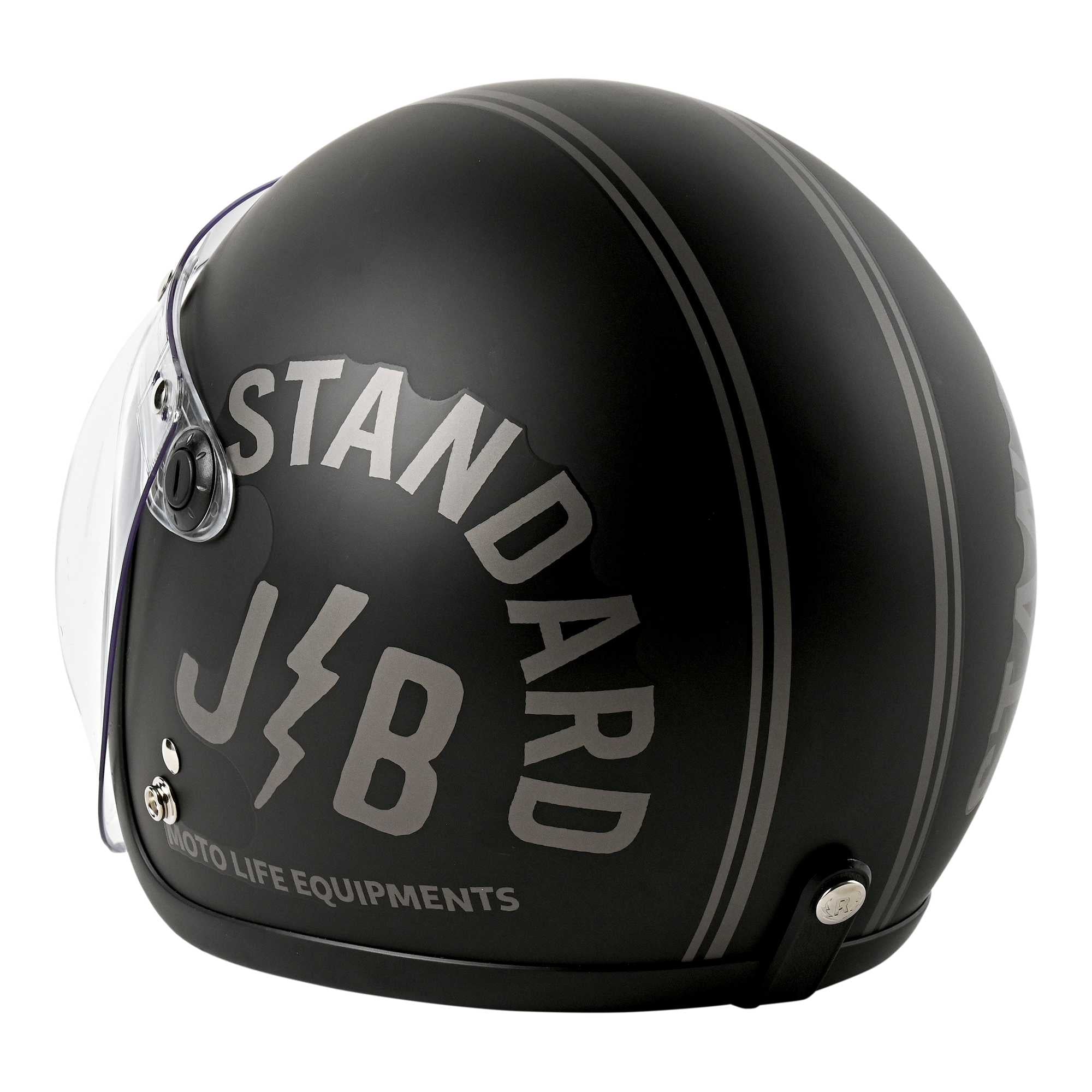 RIDEZ JB Motorcycle Jet Helmet STANDARD