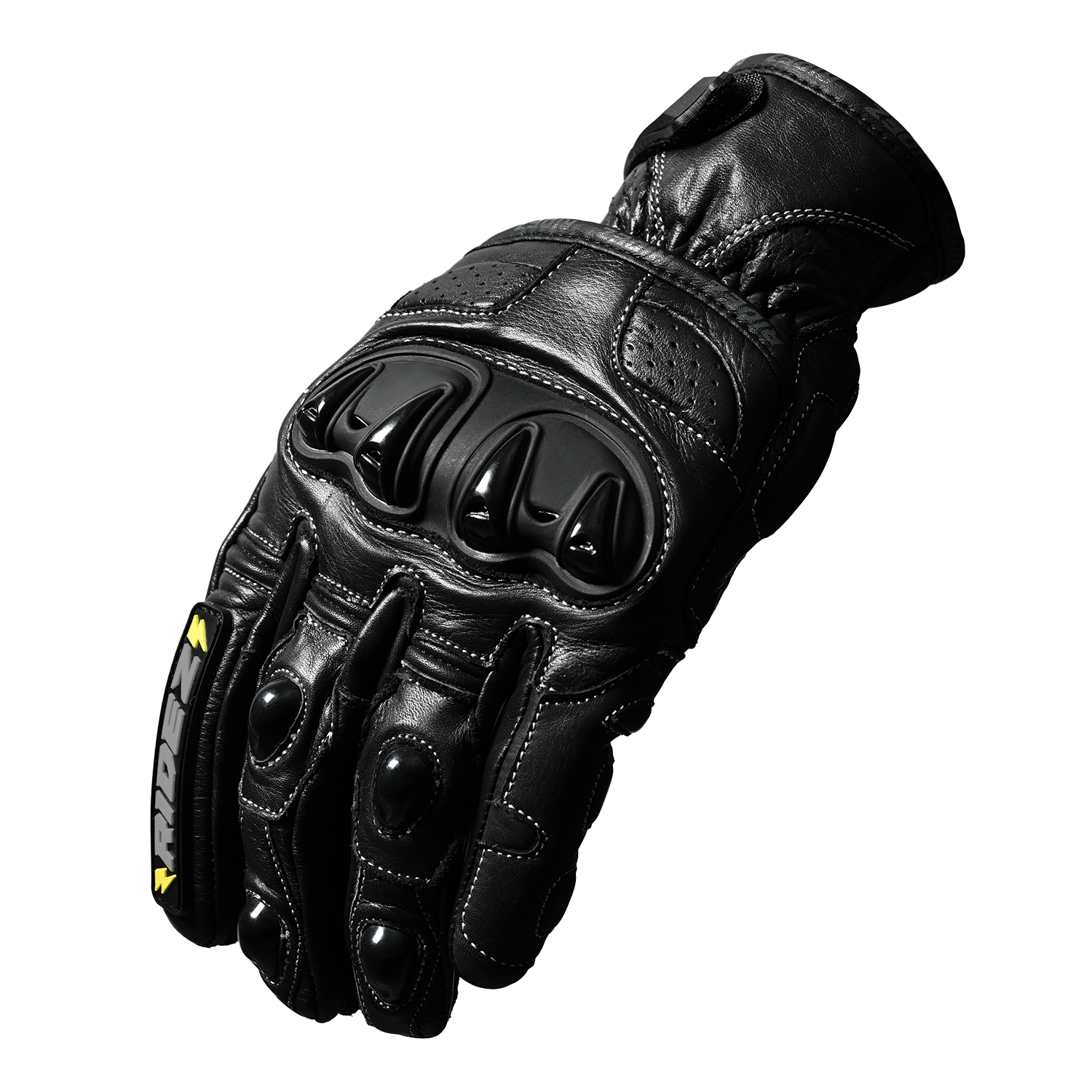 RIDEZ Motorcycle Gloves OCTANE STEEL GLOVE BLACK RLG11