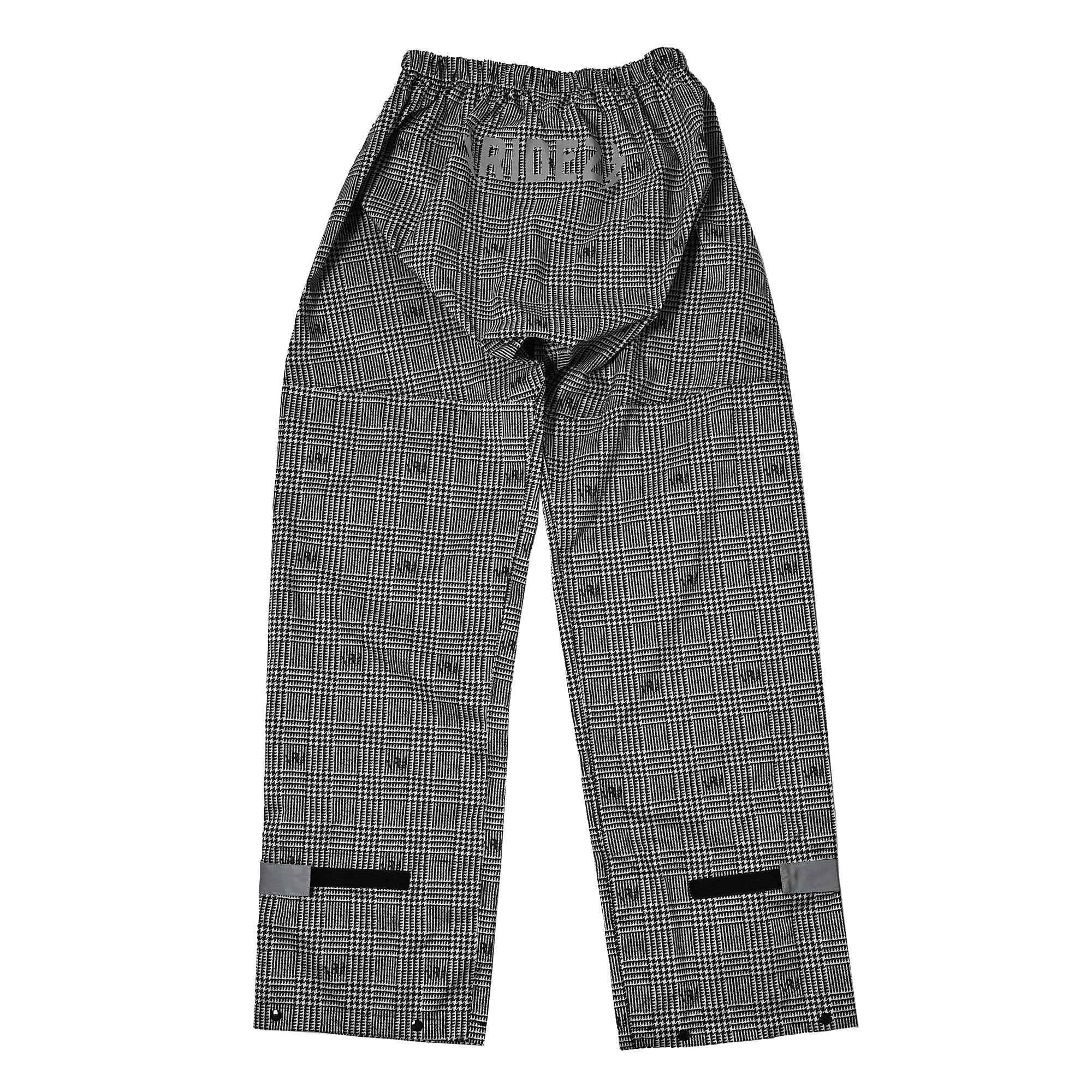 RIDEZ バイク用レインパンツ MICRO RAINPANTS CHECK MCR04(S~4L/男女兼用)
