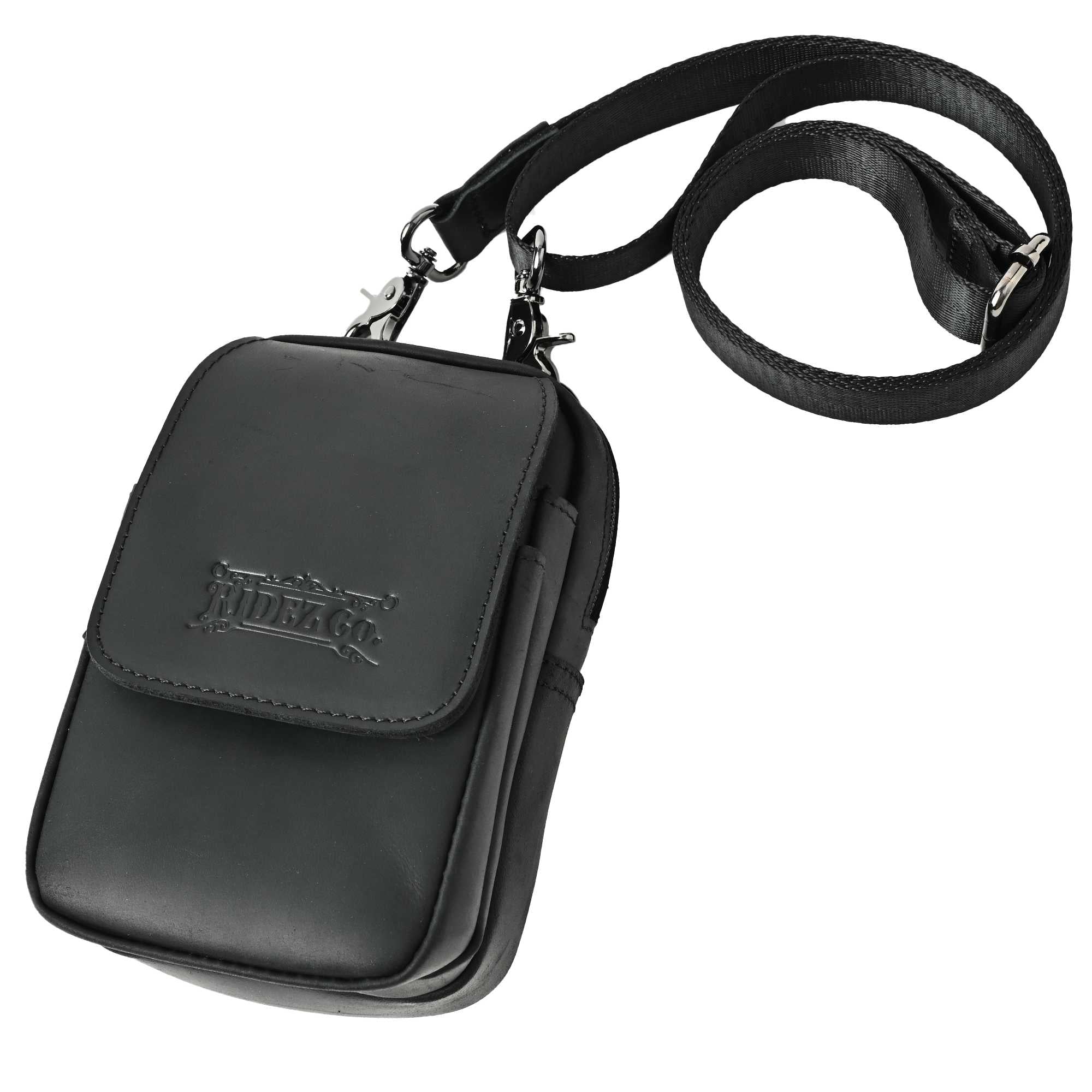 RIDEZ LEATHER MINI BAG バイク用 ショルダーバッグ RBP03