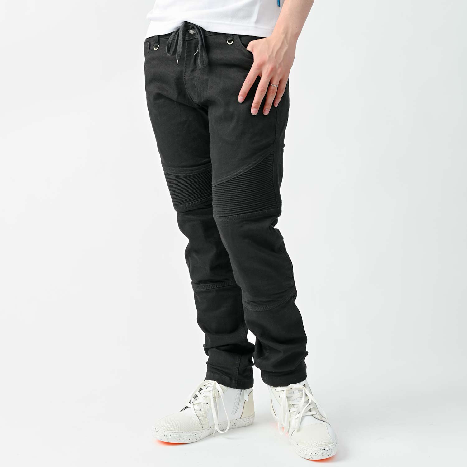 RIDEZ SLIM FIT JOGGER PANTS BLACK RDB1032