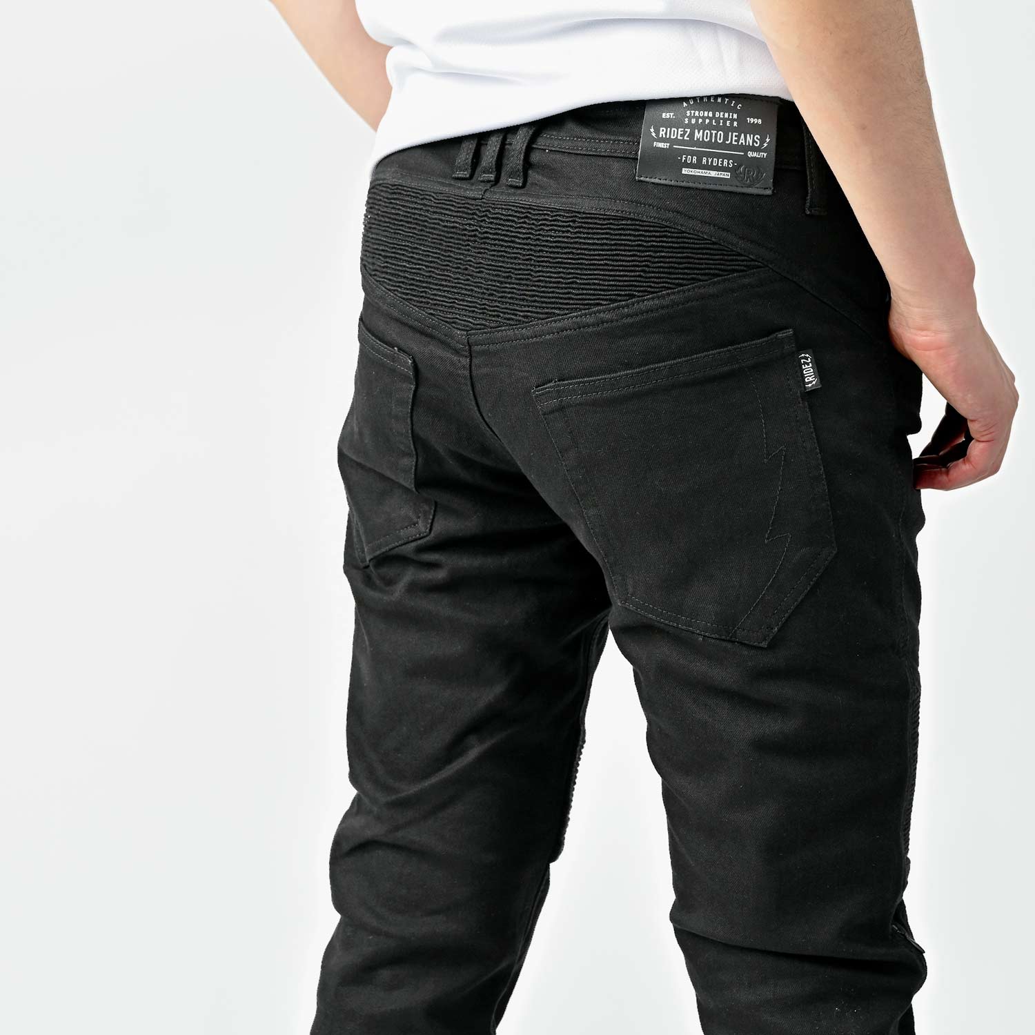 RIDEZ SLIM FIT JOGGER PANTS BLACK RDB1032