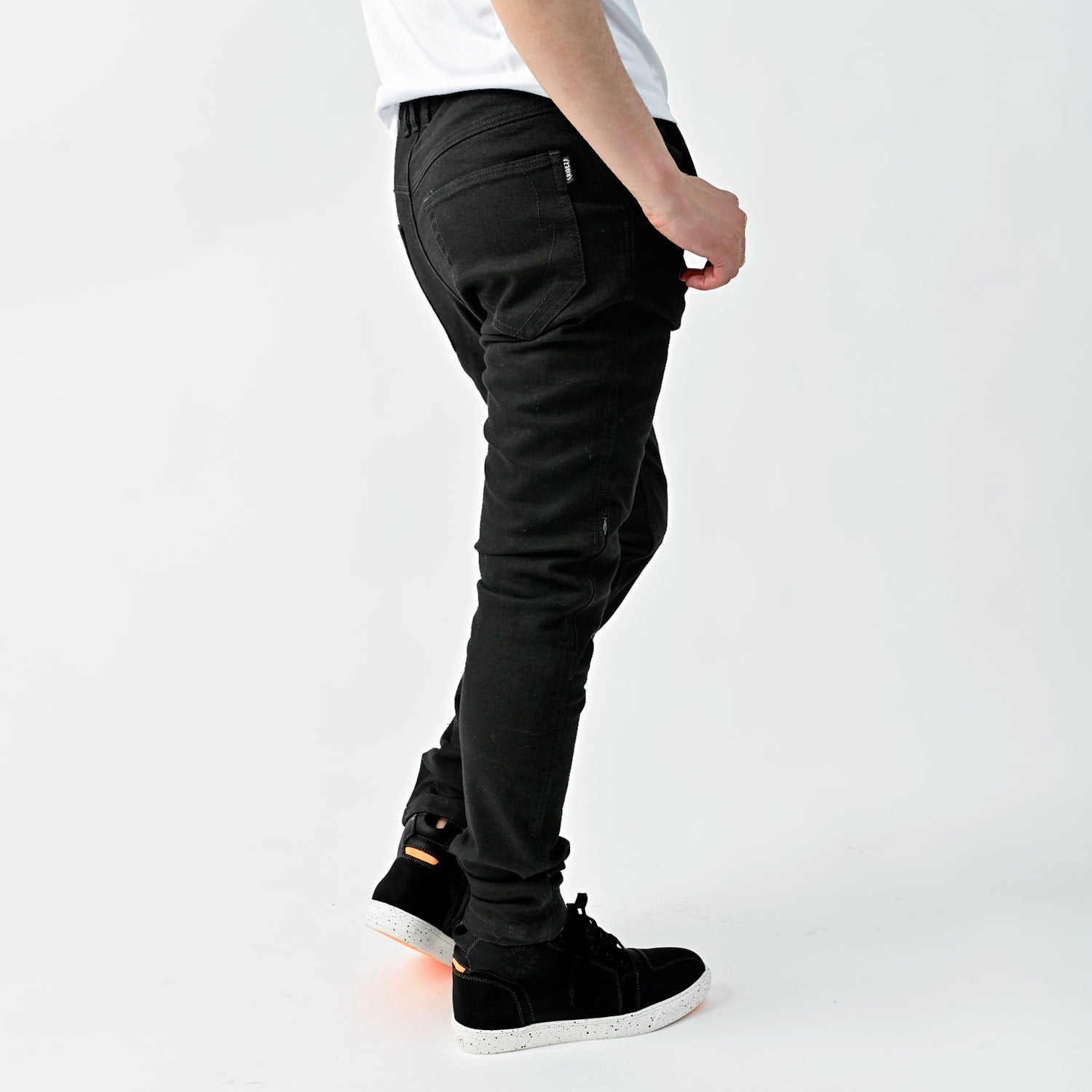 RIDEZ TAPERED BAGGY PANTS BLACK RDB1034