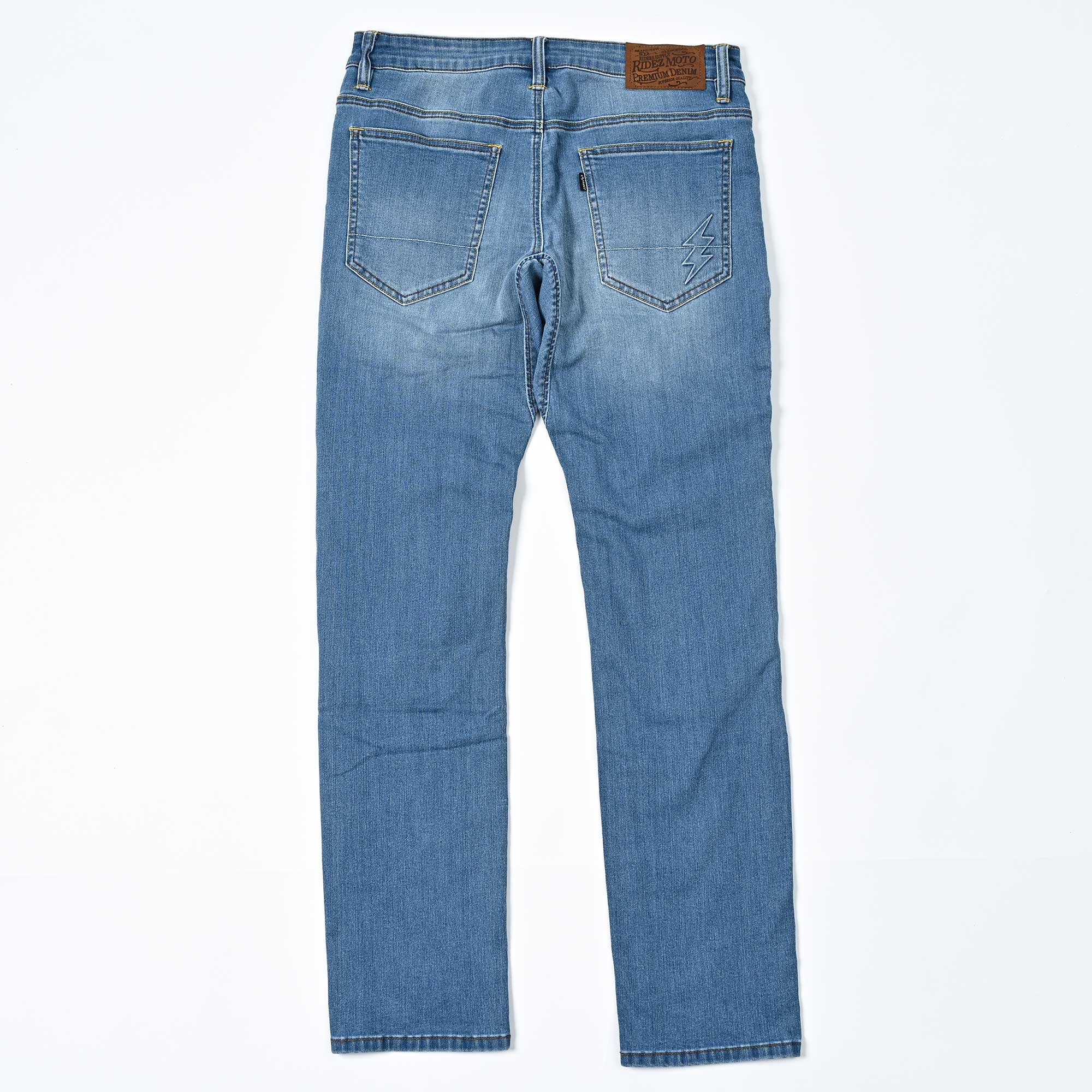 ライズ バイク用 ストレッチ ライディングデニム 軽量 コーデュラ 夏デニム