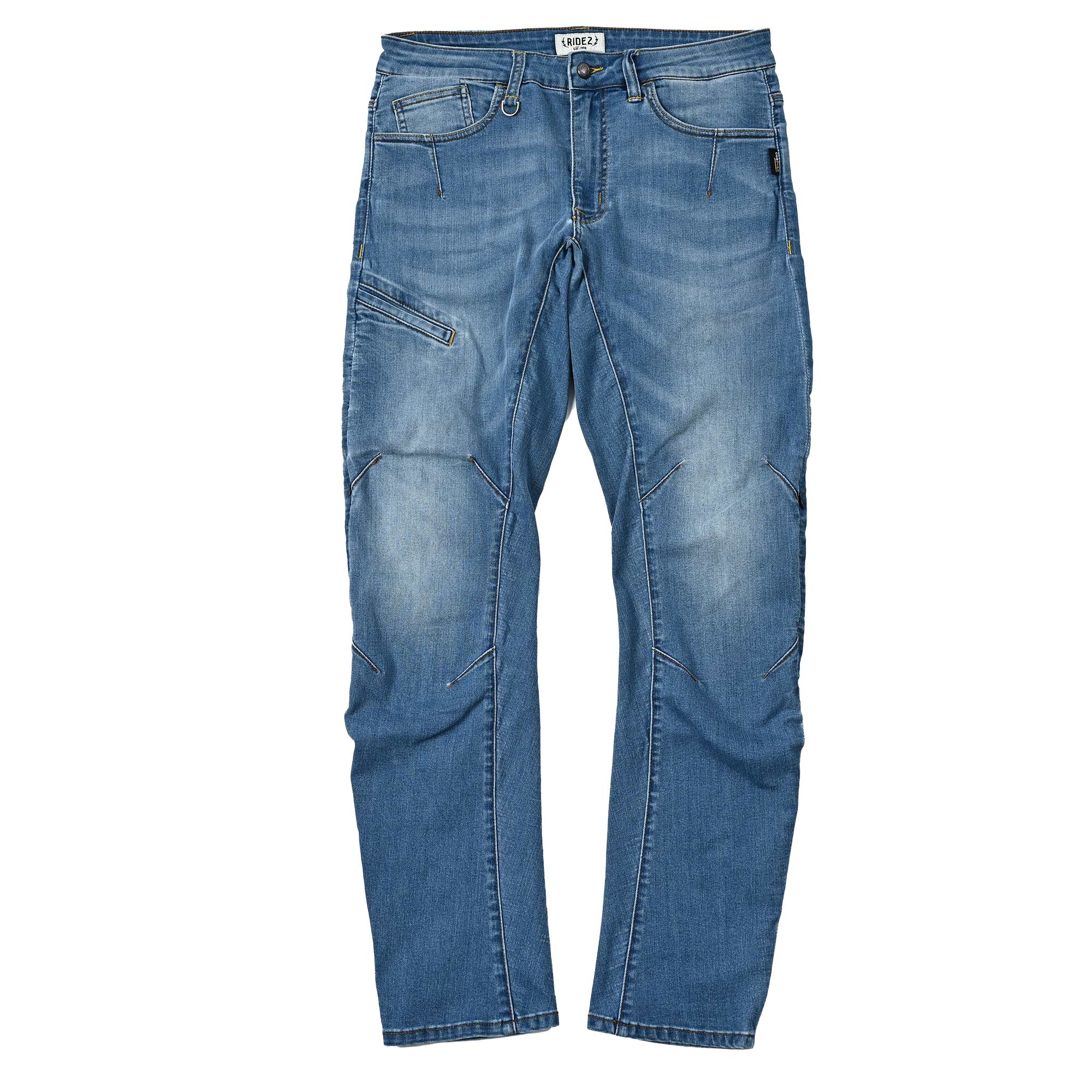 ライズ バイク用 ストレッチ ライディングデニム 軽量 コーデュラ 夏デニム