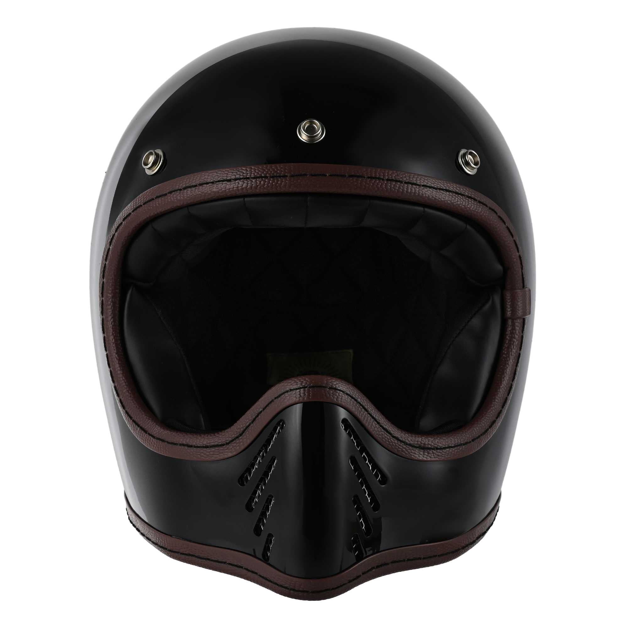 RIDEZ TRIPLE CROSS バイク用フルフェイスヘルメット BLACK
