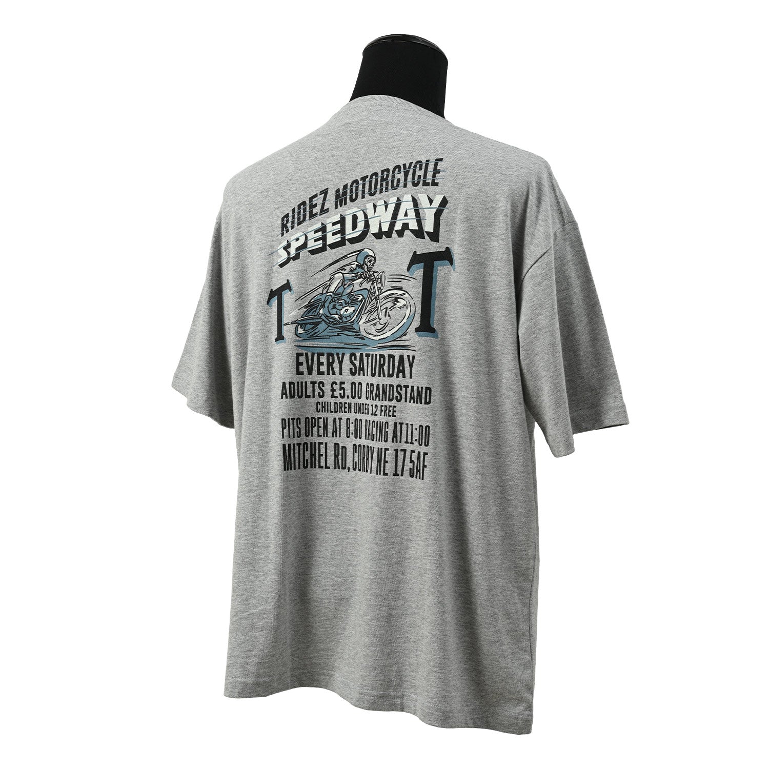 RIDEZ SKULL RACER BIG POCKET TEE RD7029