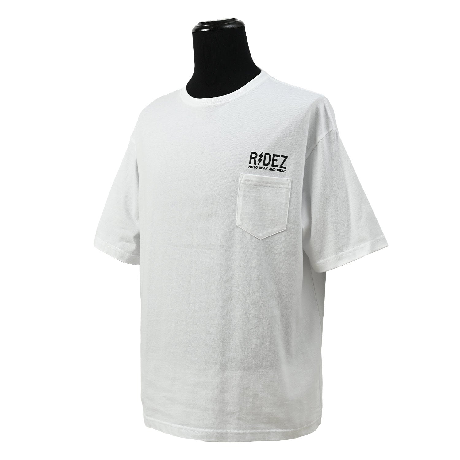 RIDEZ SKULL RACER BIG POCKET TEE RD7029