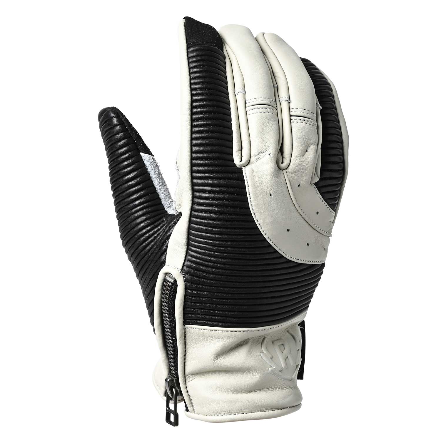 RIDEZ MOTO GLOVES VOLTAGE バイク用 レザーグローブ WHITE/BLACK RLG2203