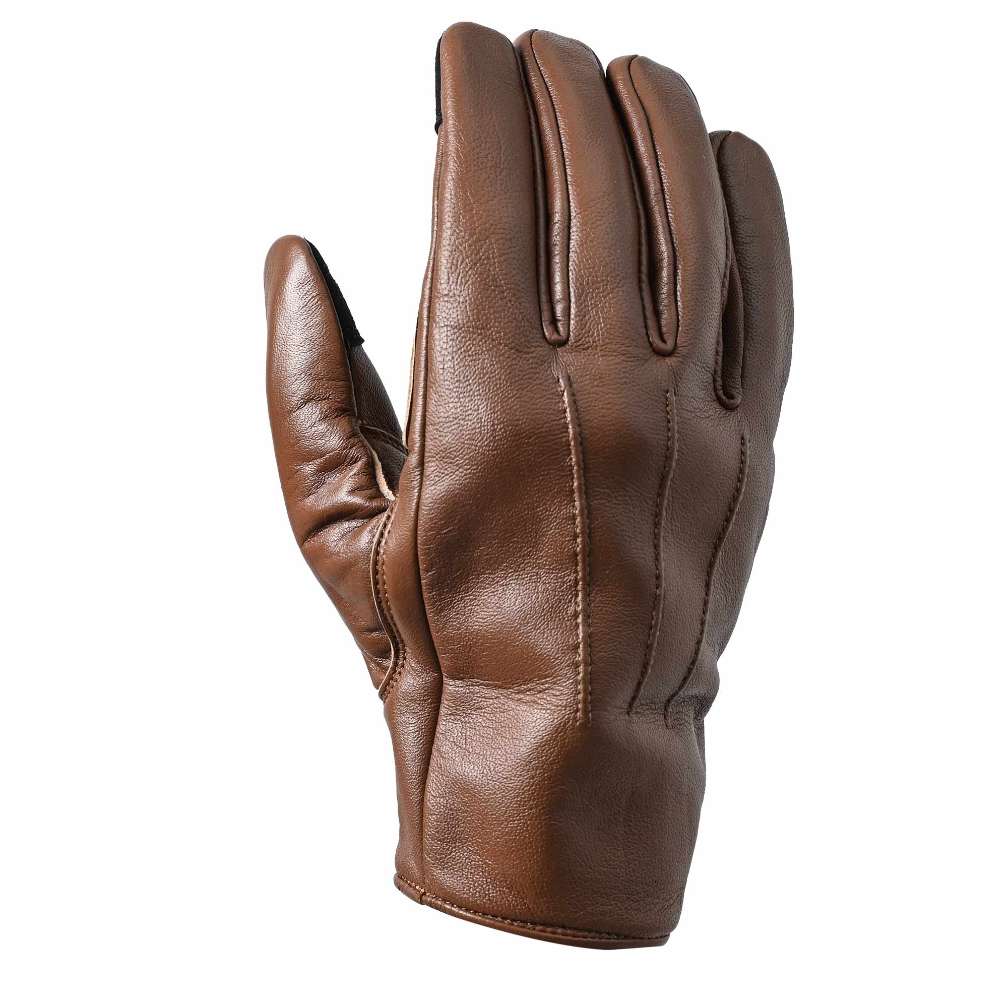 RIDEZ CLASSIC MOTO GLOVES Motorcycle Gloves BROWN RLG77