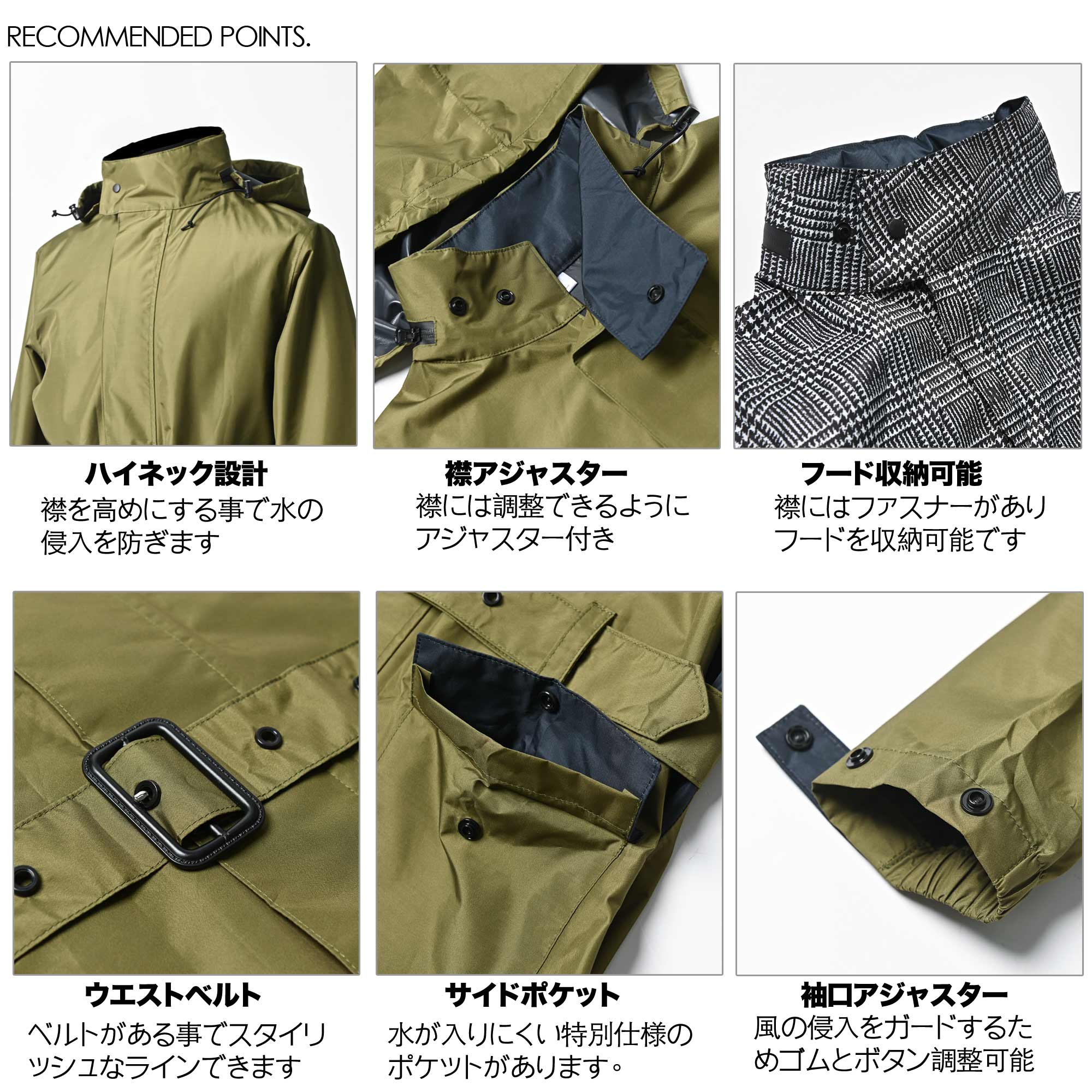 RIDEZ MICRO RAIN COAT Motorcycle Raincoat CHECK MCR05