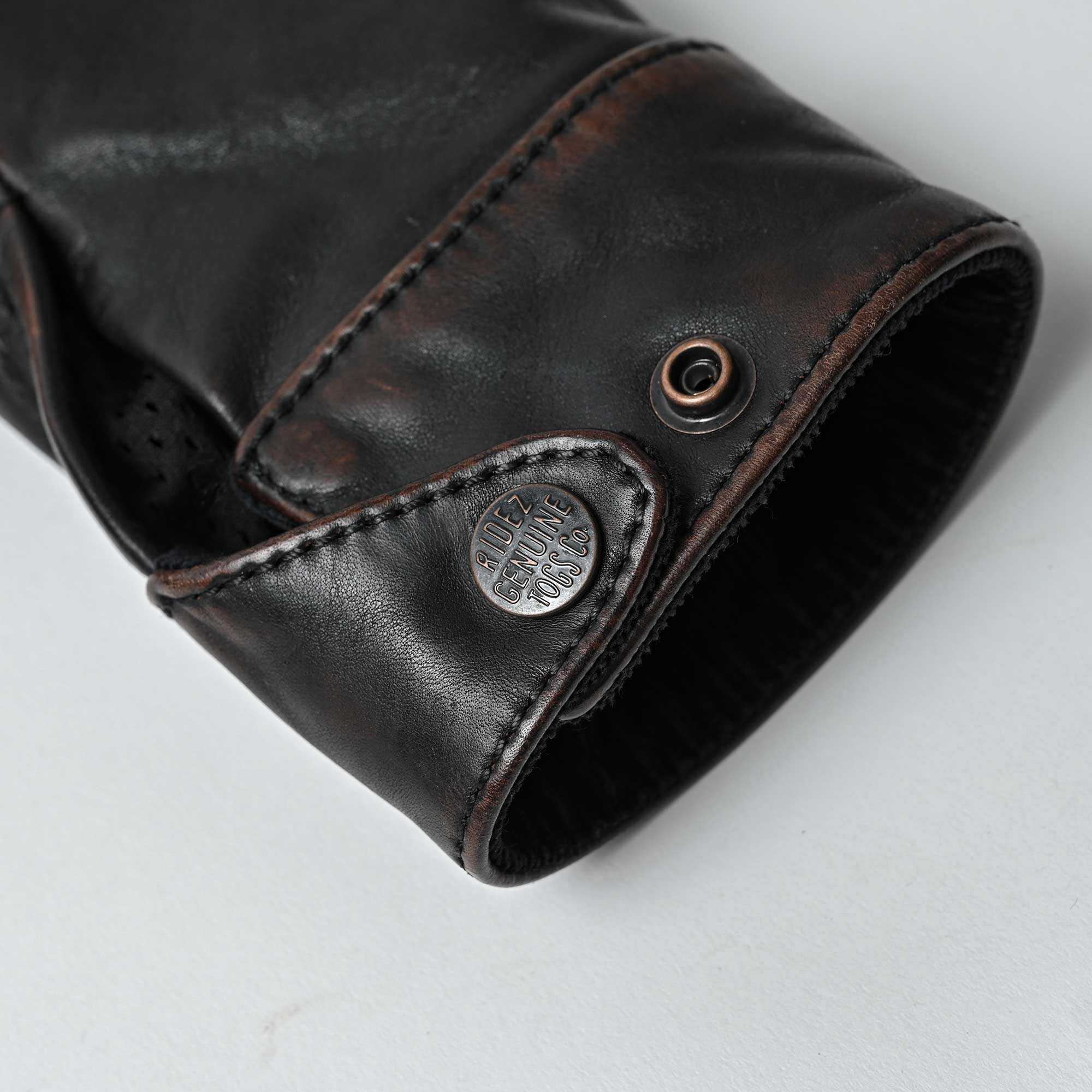 RIDEZ HORSEHIDE JACKET Motorcycle Horsehide Leather Jacket BLACK RWH001