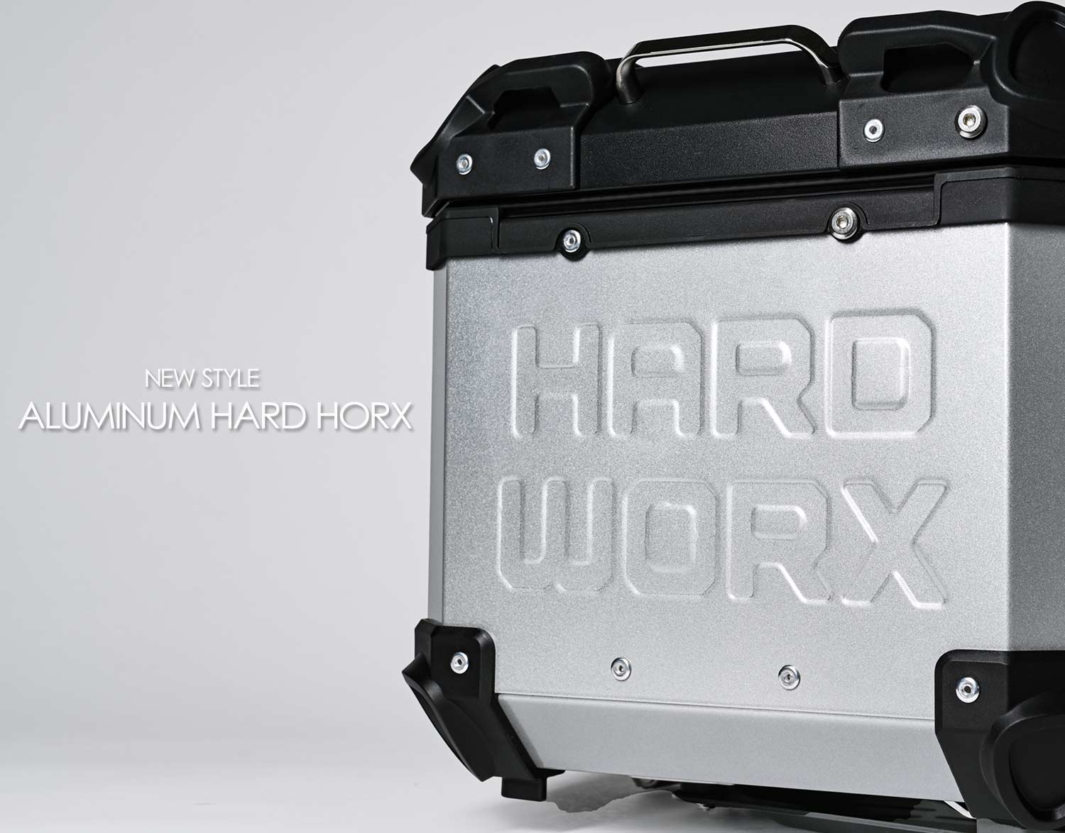 HARD WORX Motorcycle Aluminum Top Case 45L HXNE45