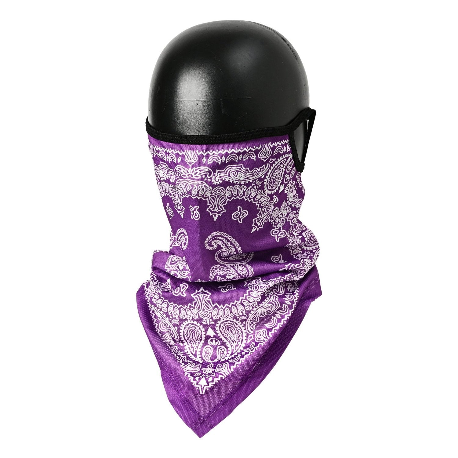 RIDEZ Bandana EarsLoops TBE1257 PURPLE PAISELY | RIDEZ