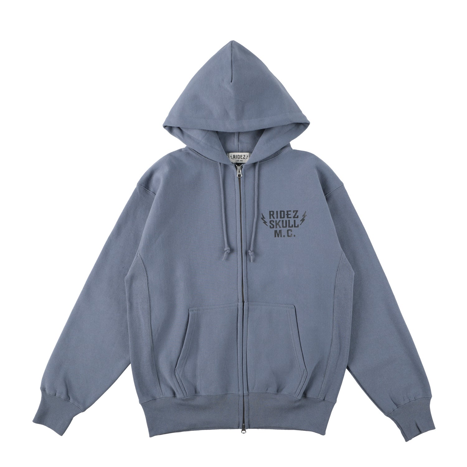 RIDEZ SKULL MC ZIP PARKA 12oz skull zip parka RHD04