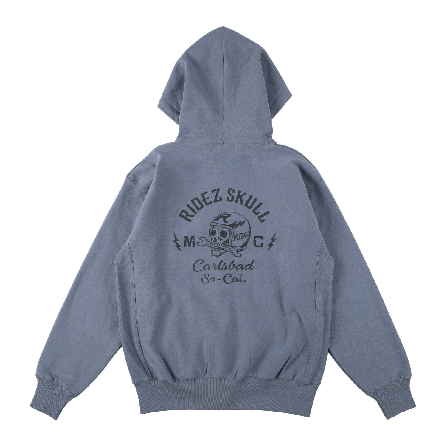 RIDEZ SKULL MC ZIP PARKA 12oz skull zip parka RHD04