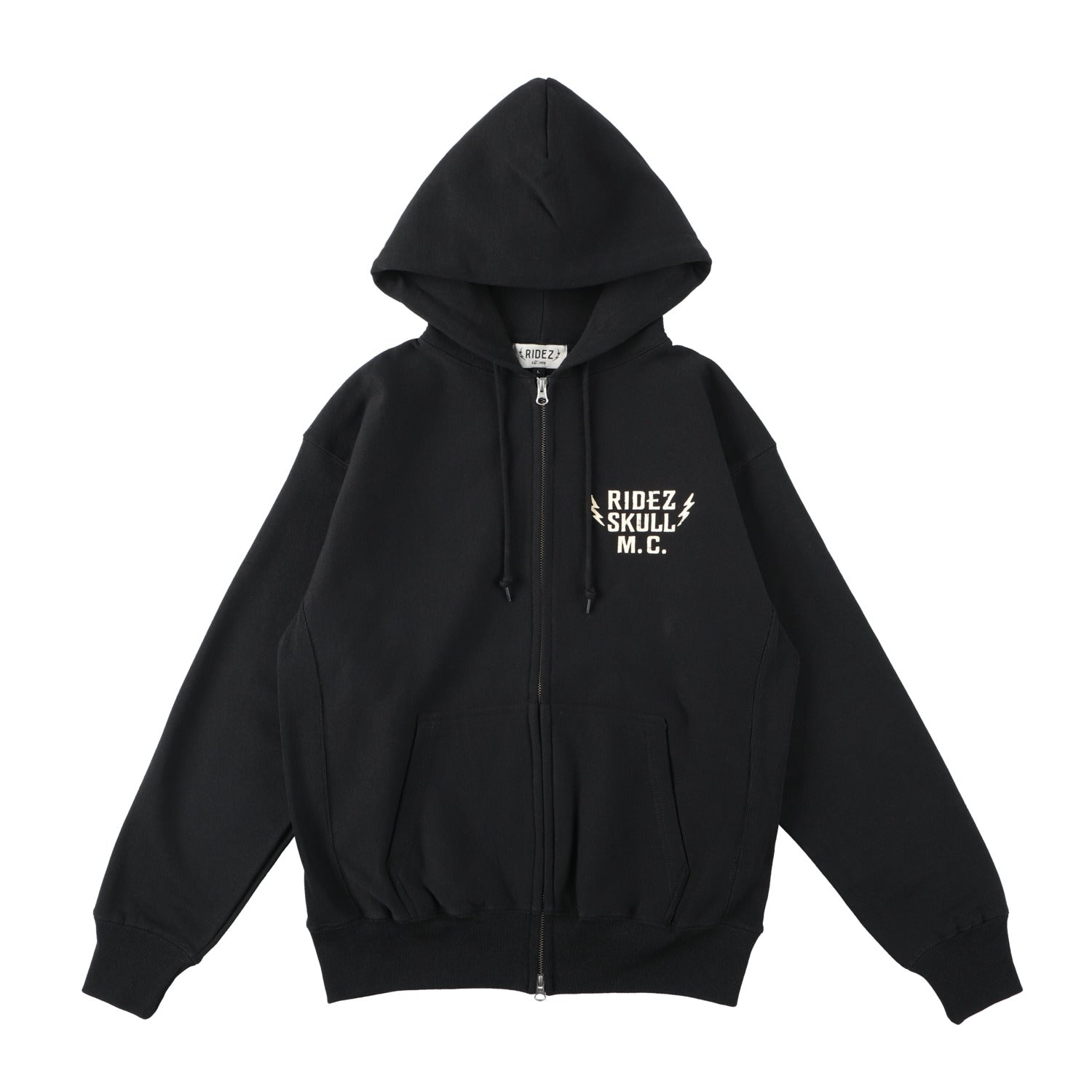 RIDEZ SKULL MC ZIP PARKA 12oz skull zip parka RHD04