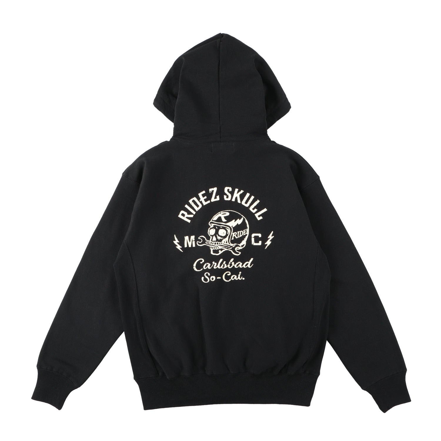 RIDEZ SKULL MC ZIP PARKA 12oz skull zip parka RHD04