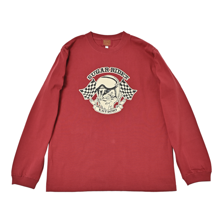 SUGAR RIDEZ FLAGCAT 5.6oz Cat Long T-shirt RD7018