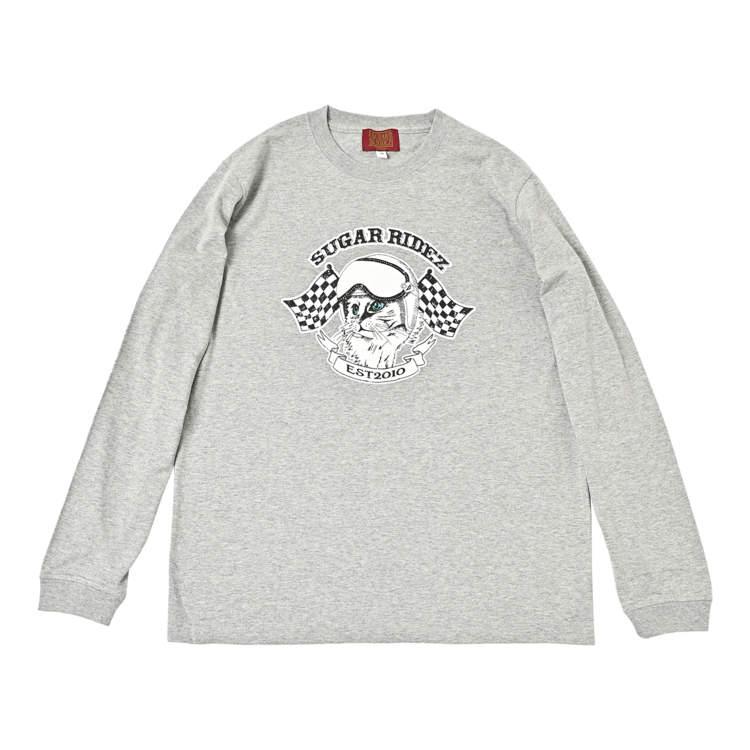 SUGAR RIDEZ FLAGCAT 5.6oz Cat Long T-shirt RD7018